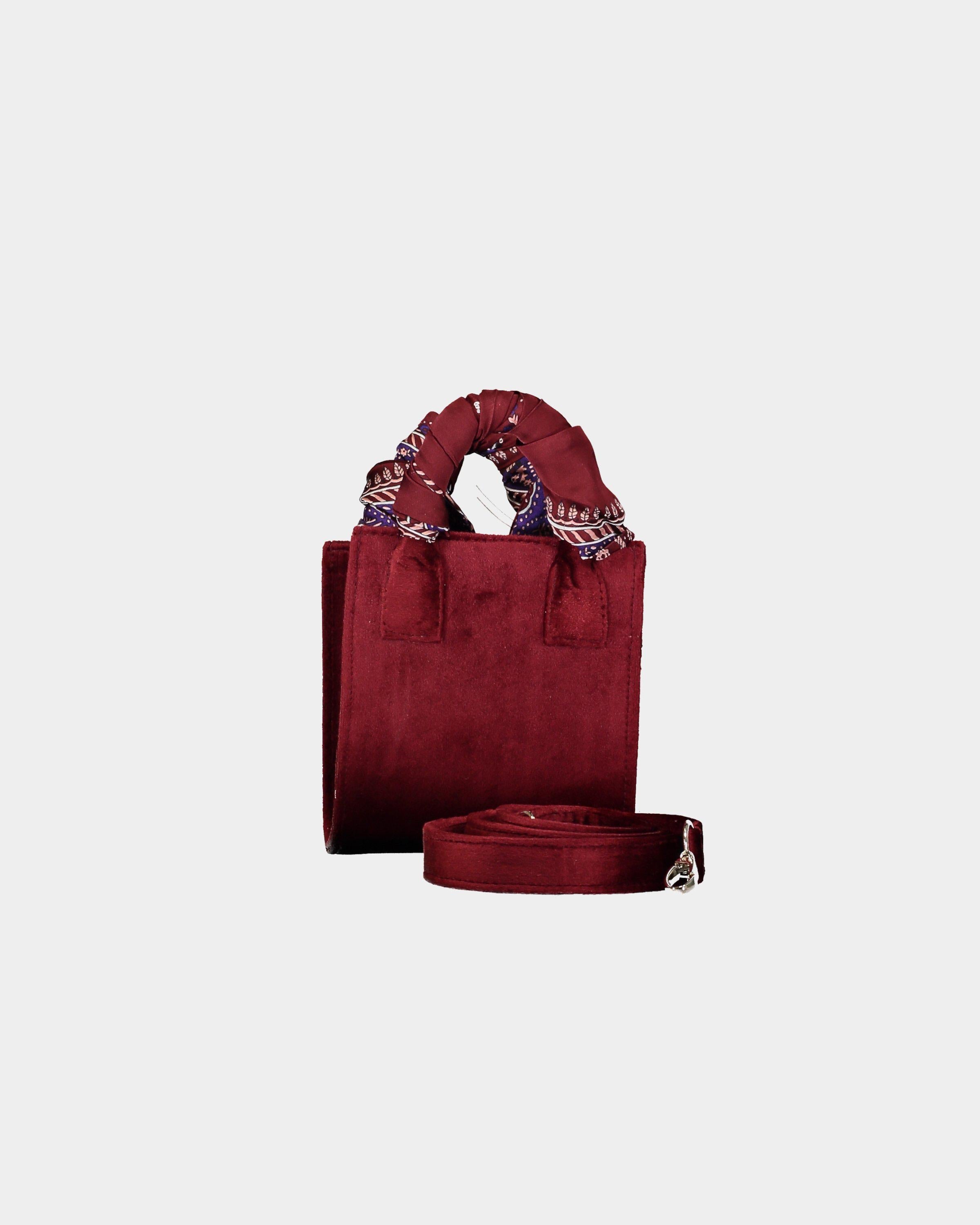 Borsa velluto bordeaux on sale