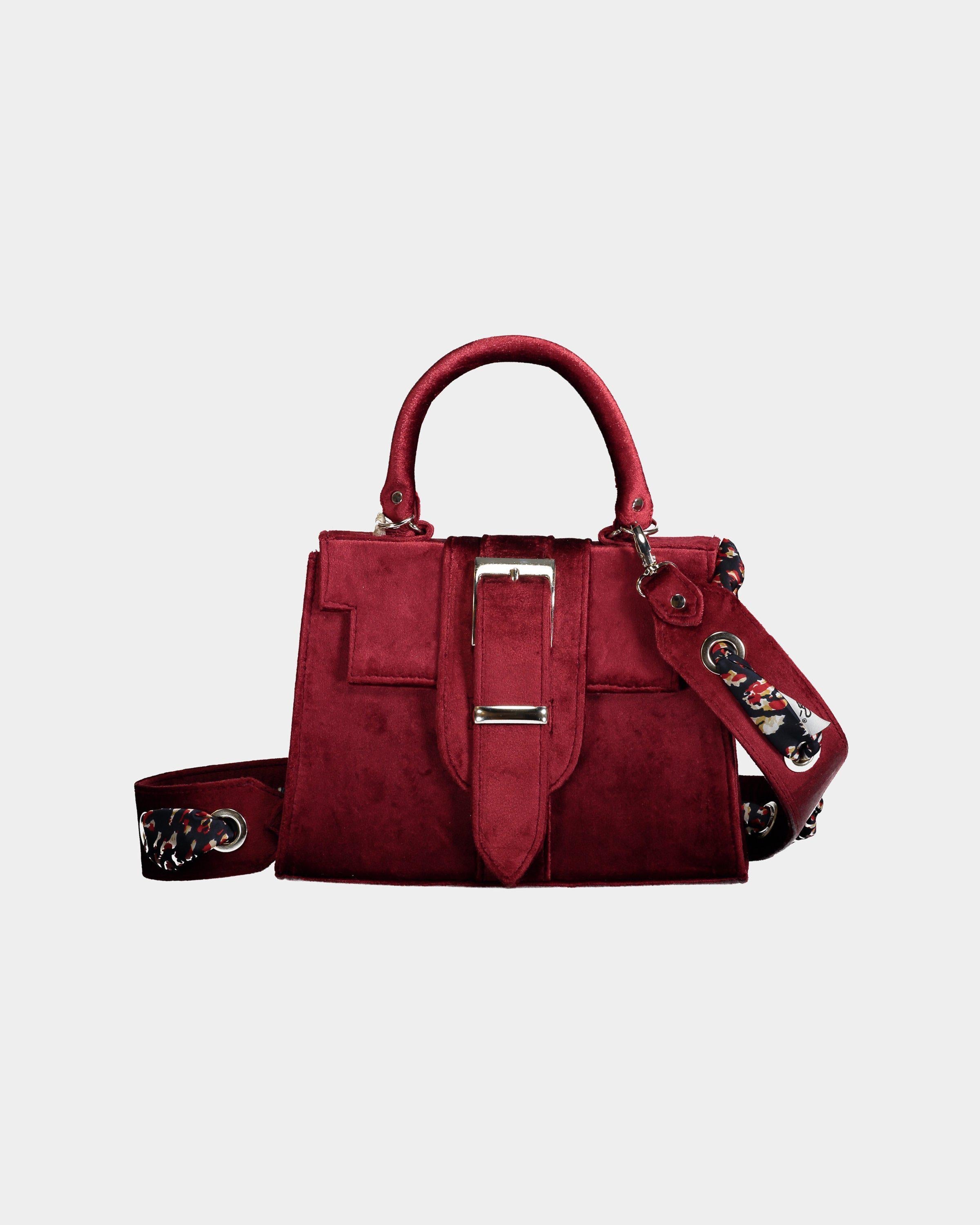 Borsa velluto outlet bordeaux