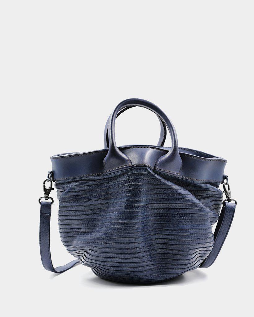 Majo Borsa a mano Boen pelle blu - Main Image