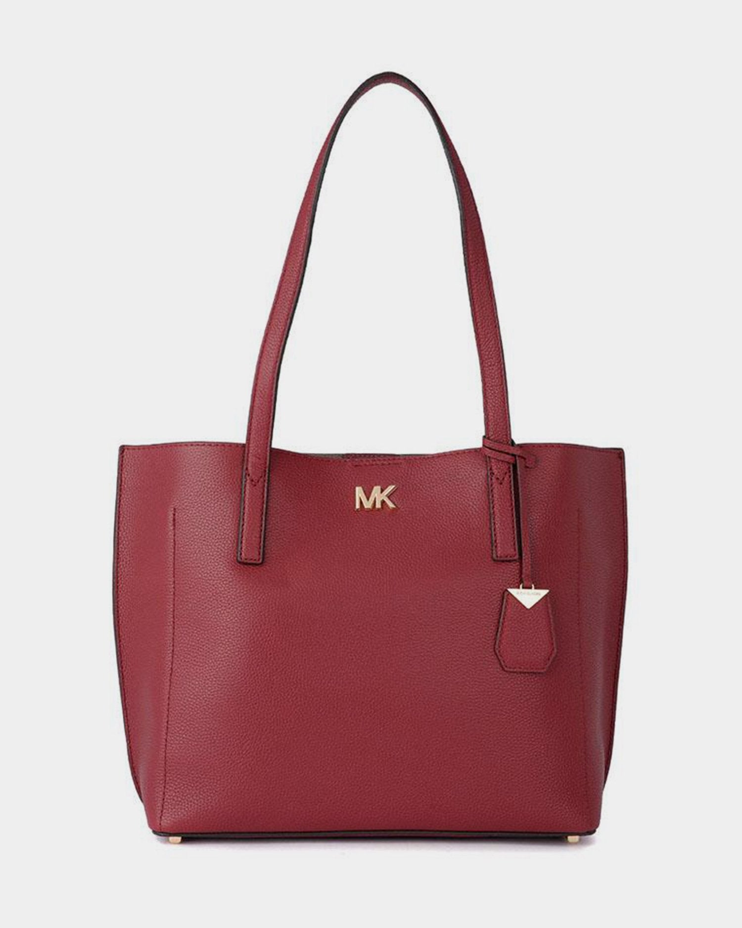 Michael Kors Burgundy leather Bonded Tote shoulder bag lemlo