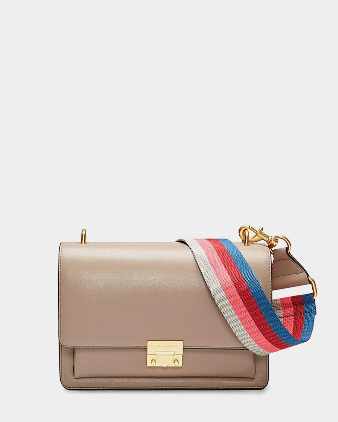 Rebecca Minkoff Christy MD shoulder bag in taupe leather