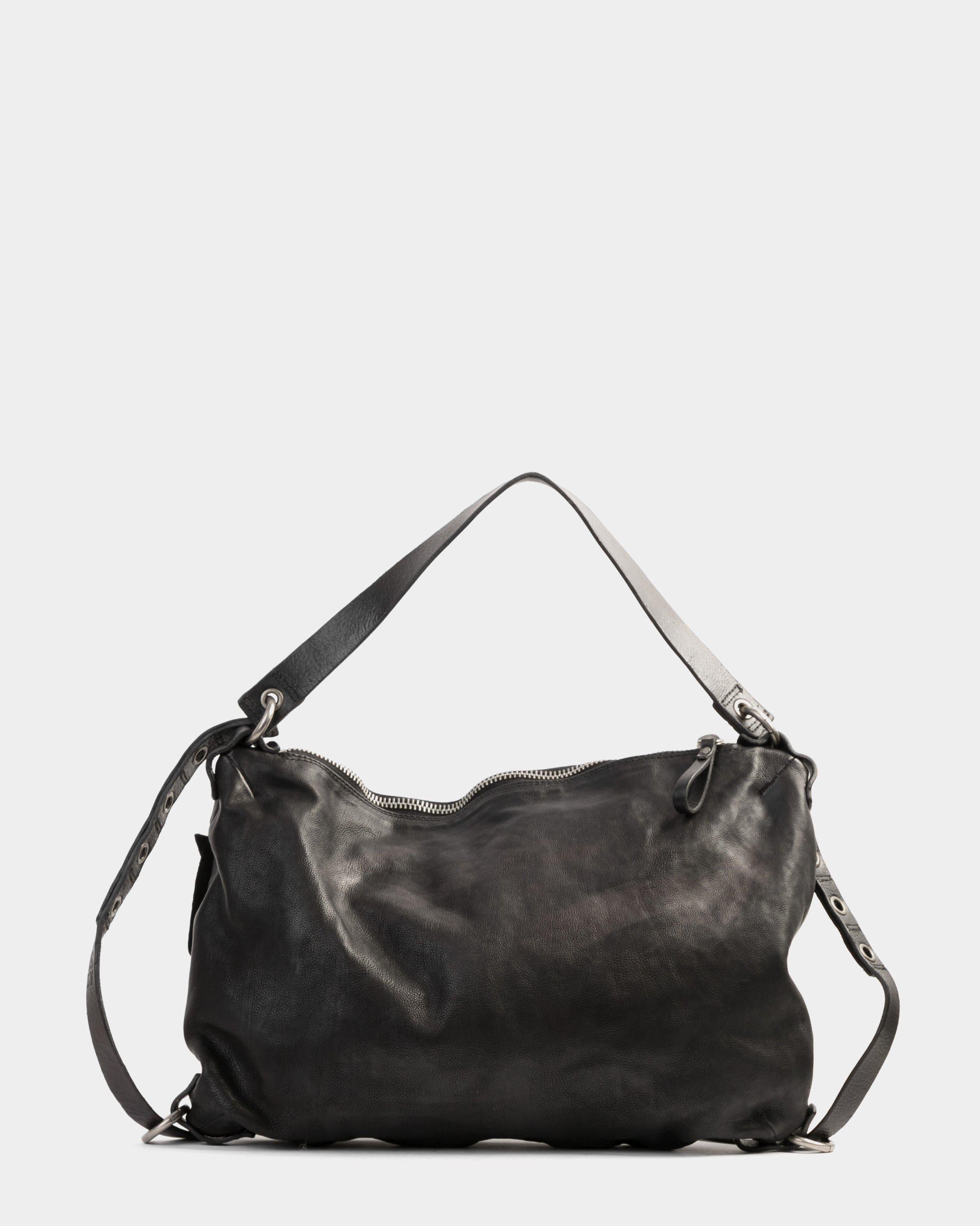 Borsa zainetto pelle nera sale