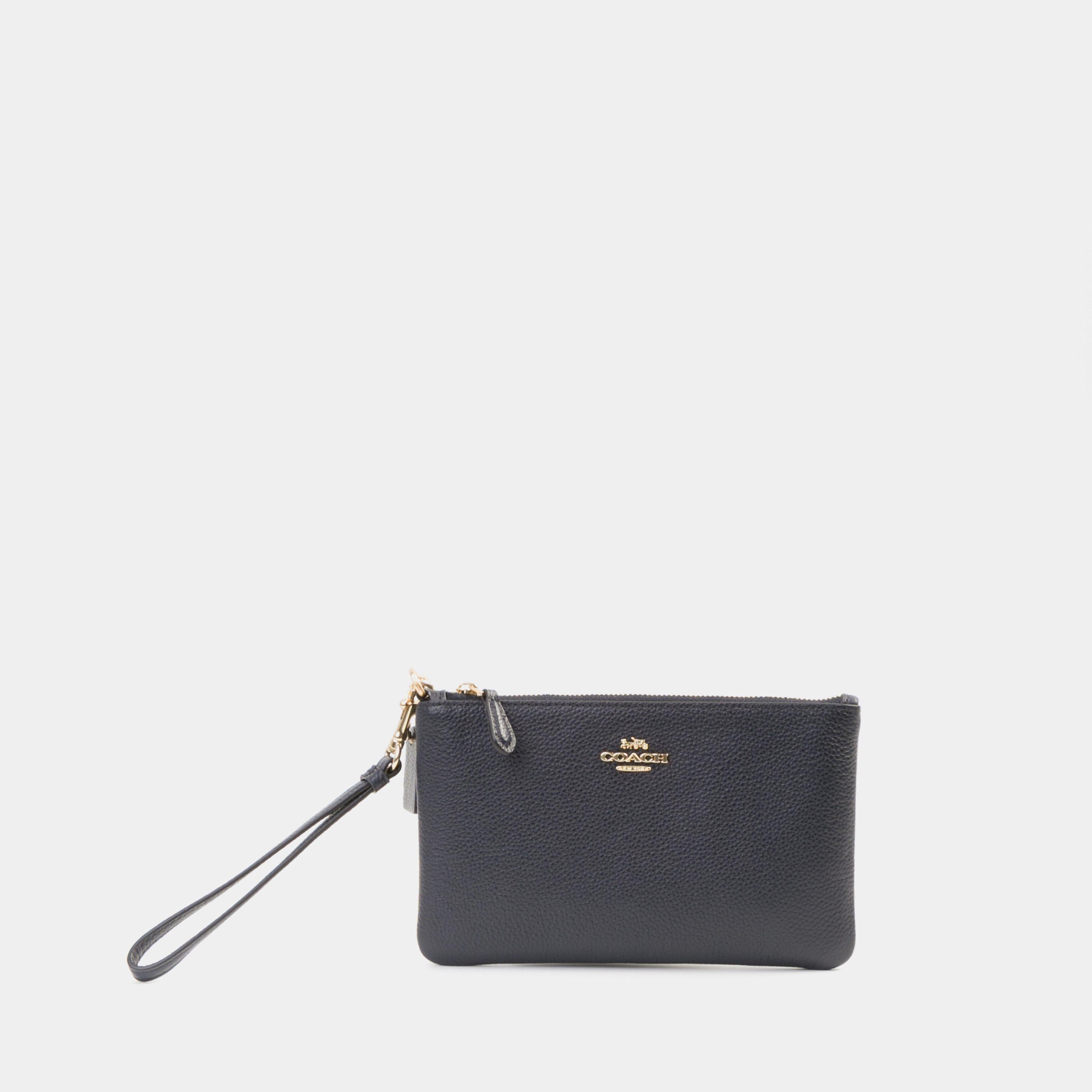 Coach Small Wristlet blue leather wristlet lemlo