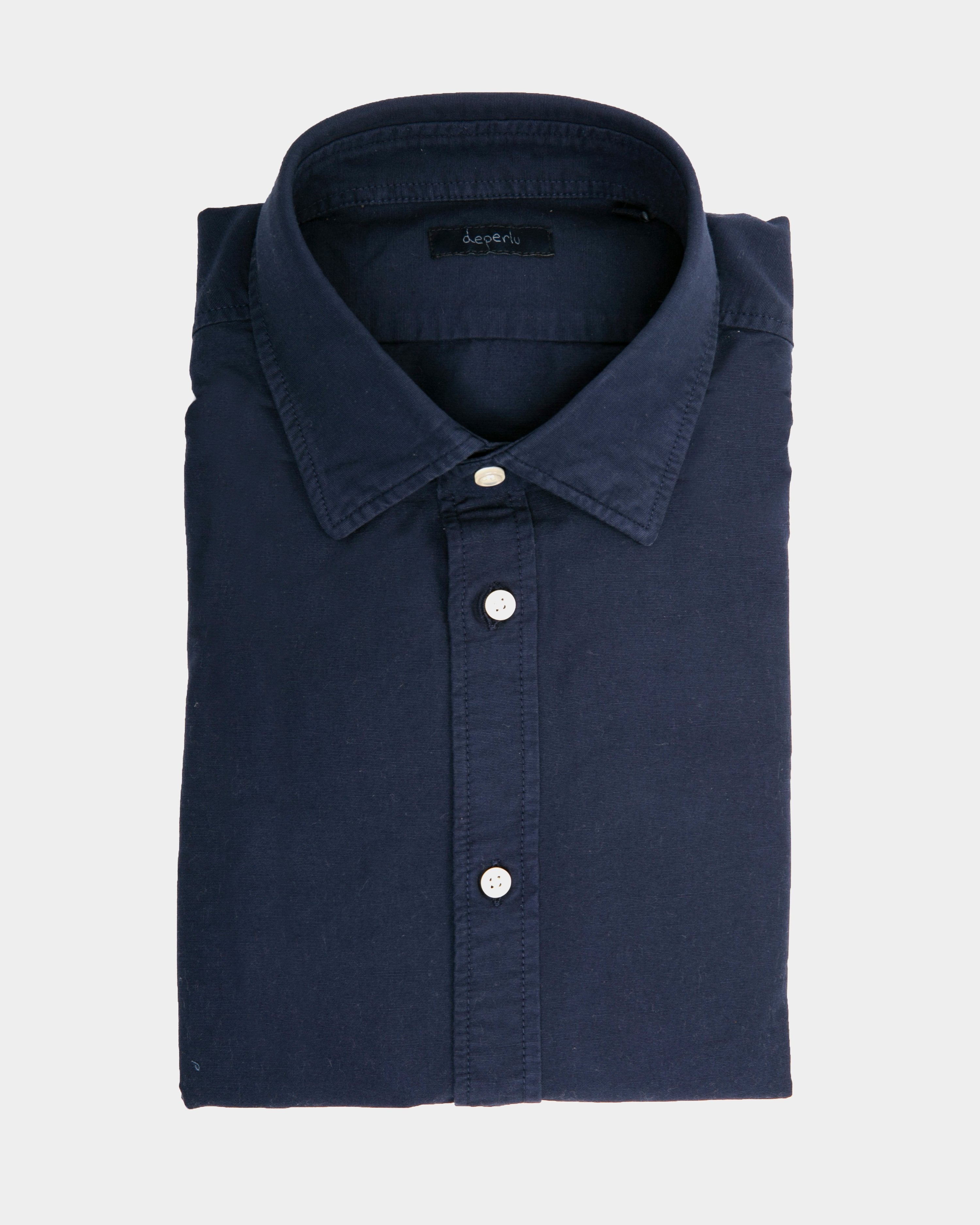 Deperlu Walton blue cotton shirt