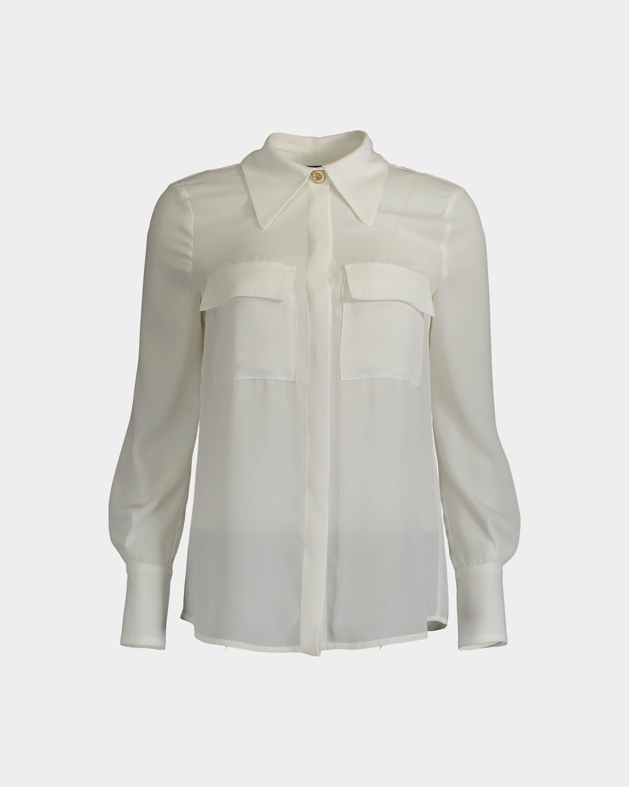 Elisabetta Franchi Camicia con tasche avorio lemlo