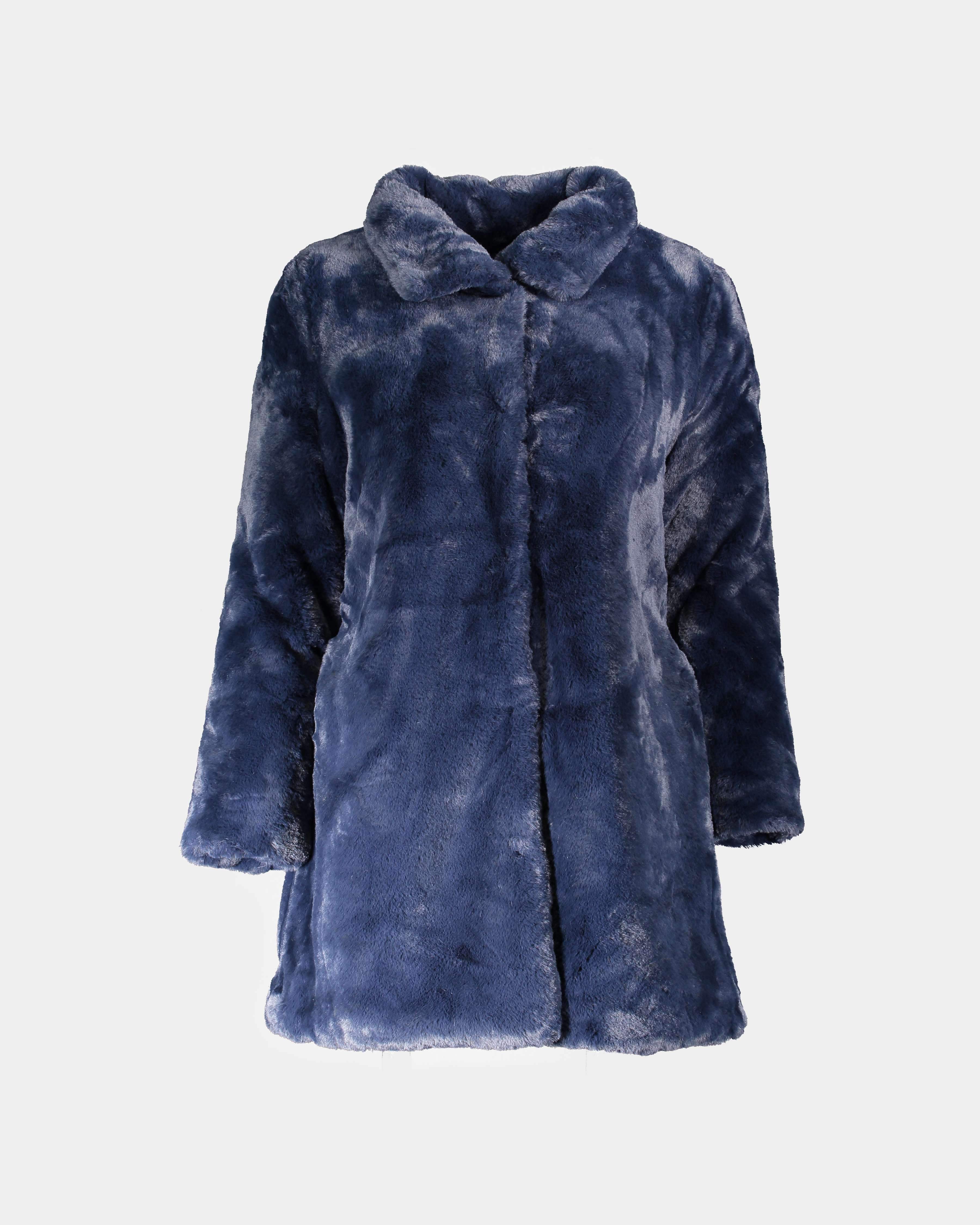 Blue duck fur coat online