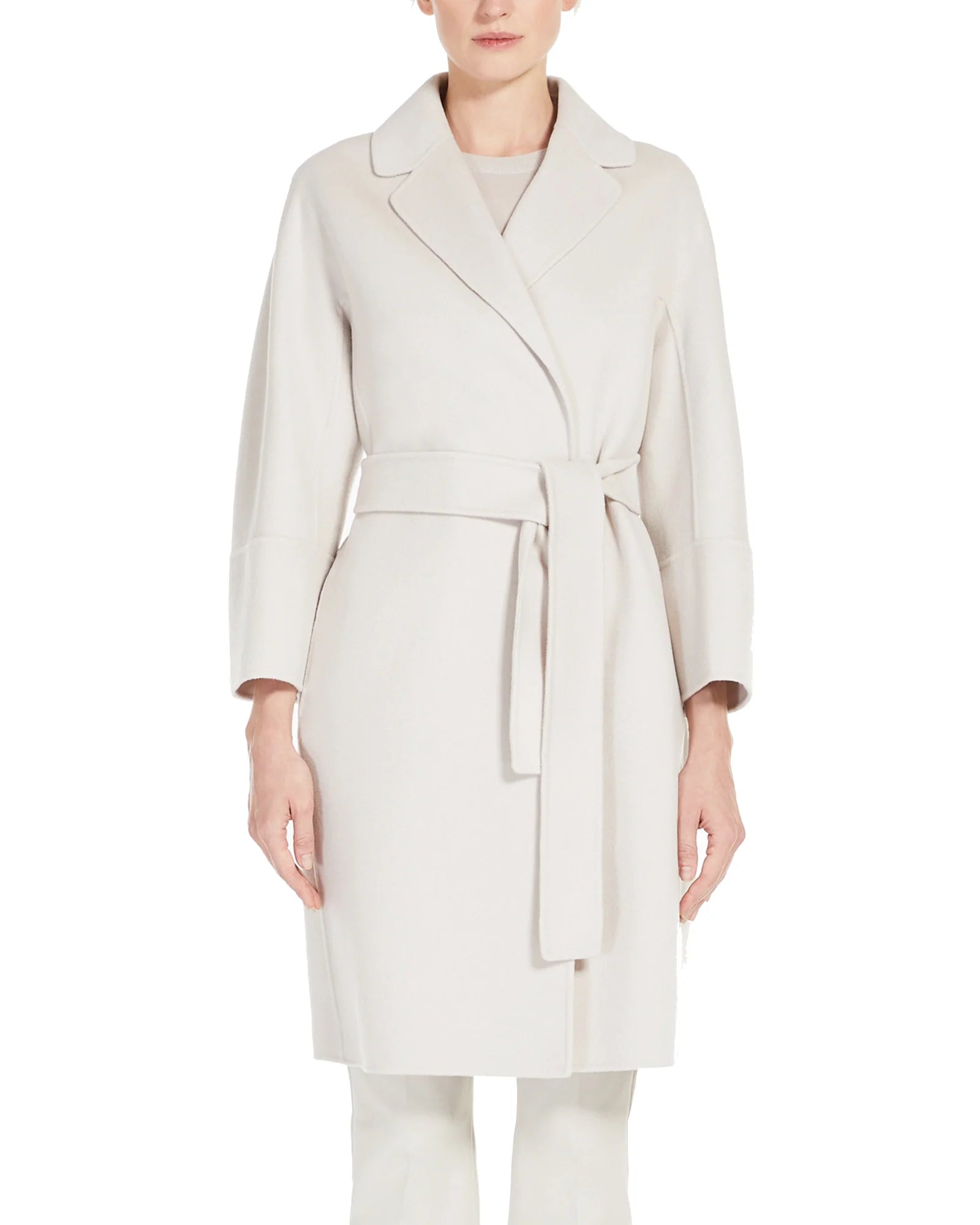 Max Mara Cappotto Bianco Ghiaccio S Max Mara Cappotto Arona Lana