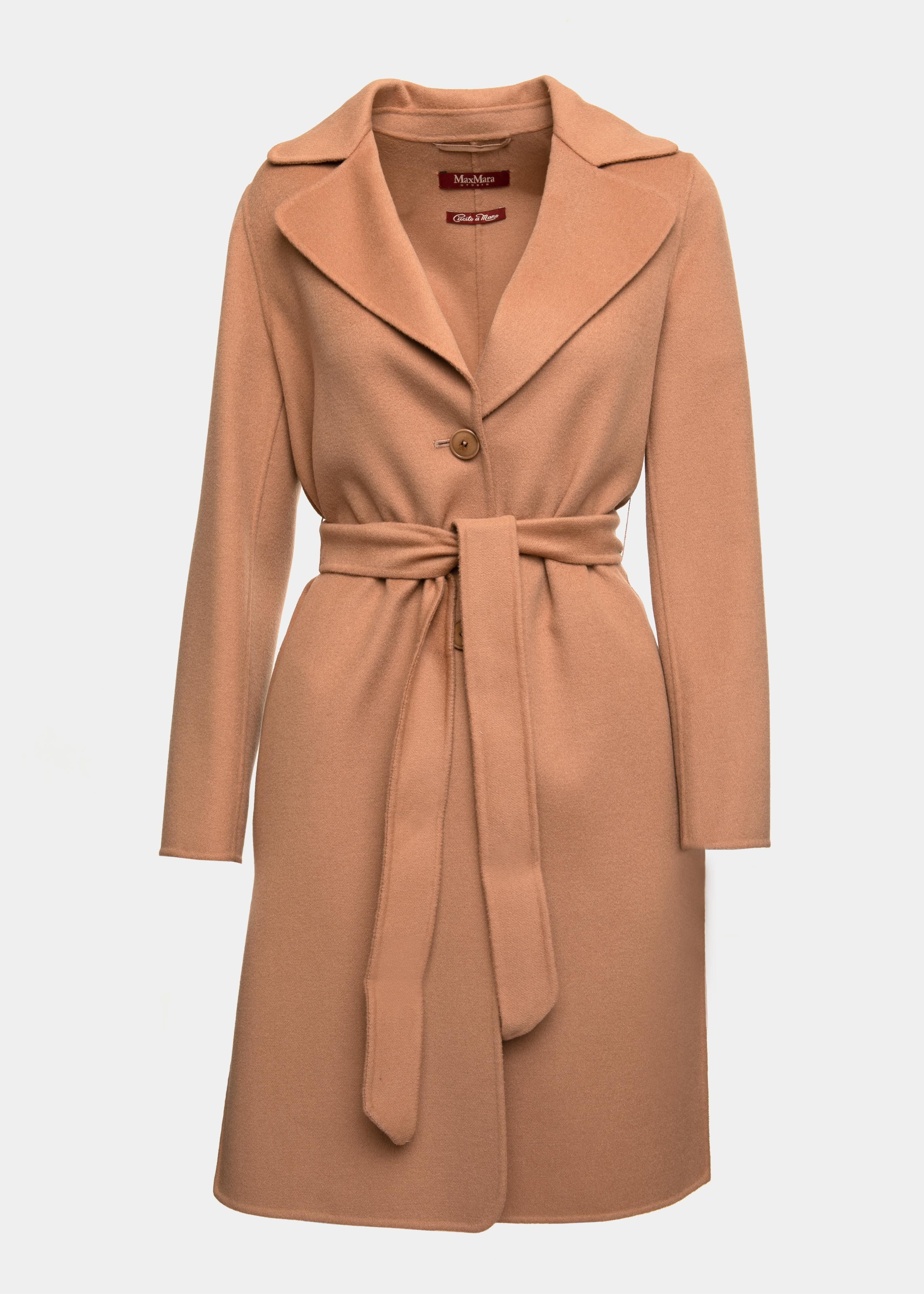 Raincoat Camel Mantel Max Mara Max Mara Studio Goya Wool And