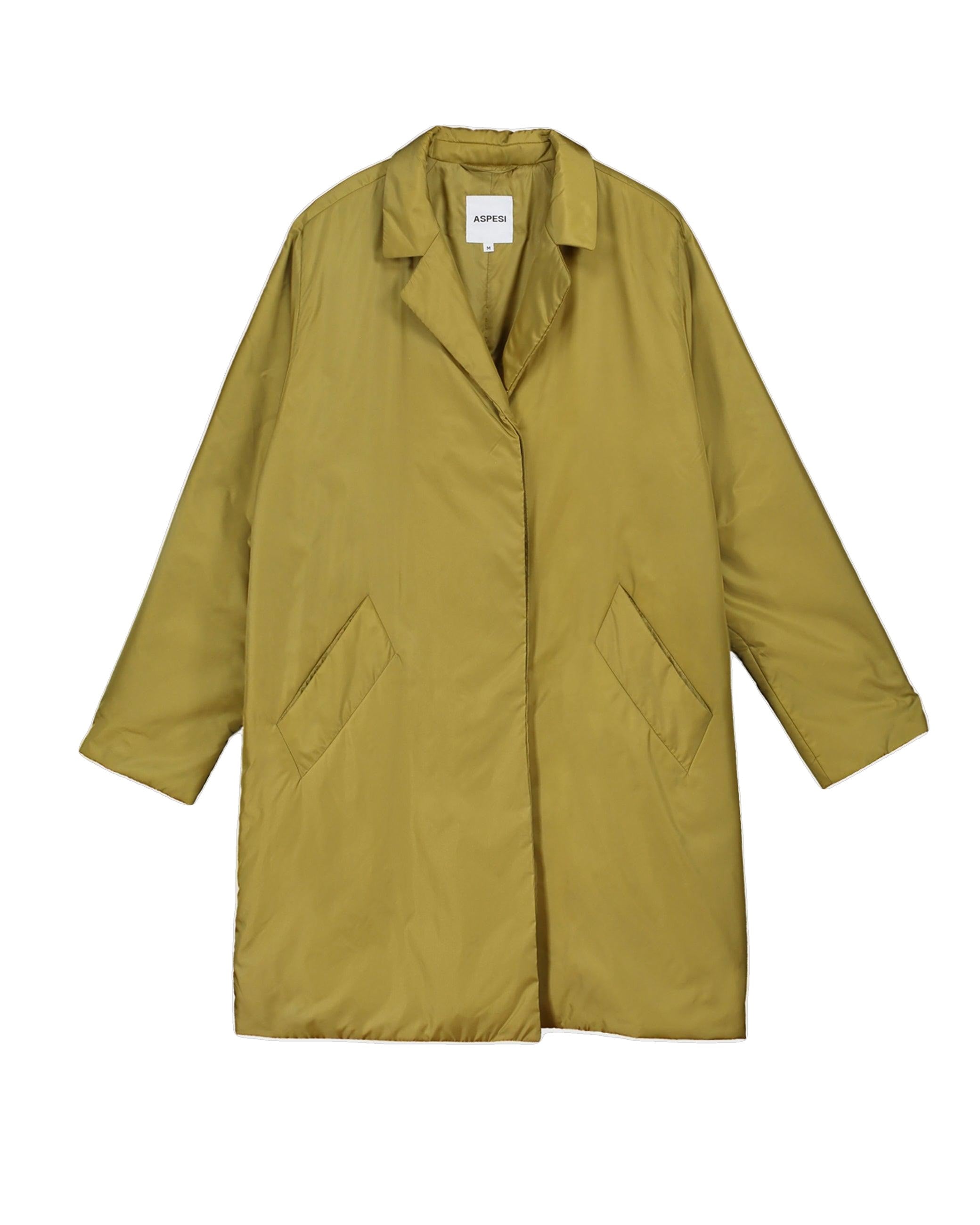 Aspesi Cappotto Pancake nylon imbottito verde - Main Image