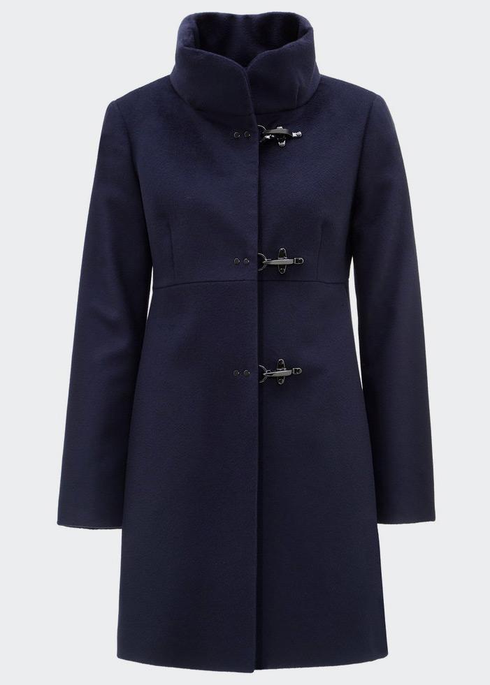 Fay Romantic coat in blue cashmere wool – lemlò