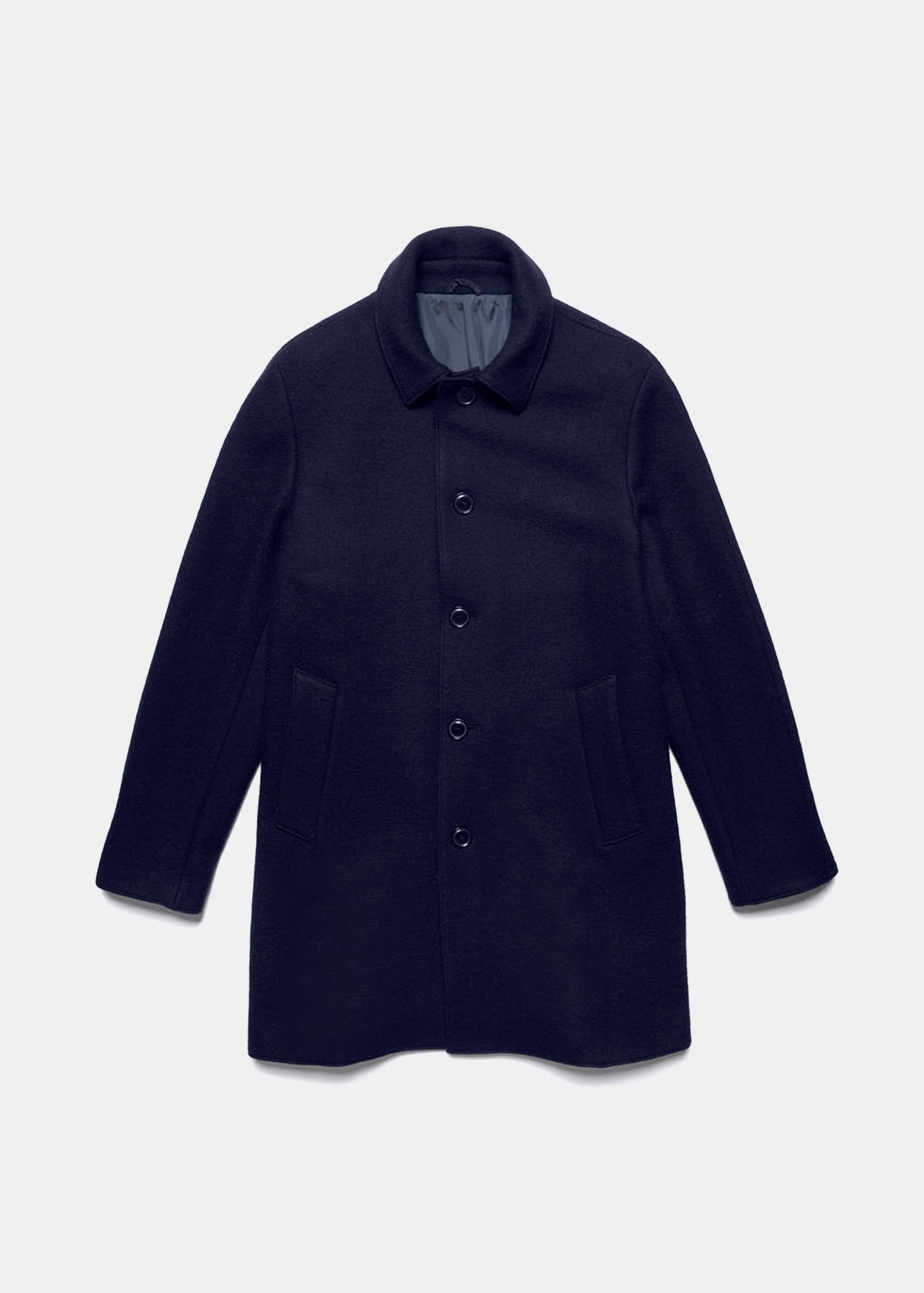 Aspesi Cappotto Virtuoso lana cotta blu - Main Image