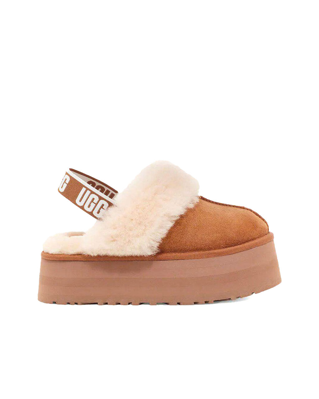 UGG Funkette Slipper Platform Chestnut