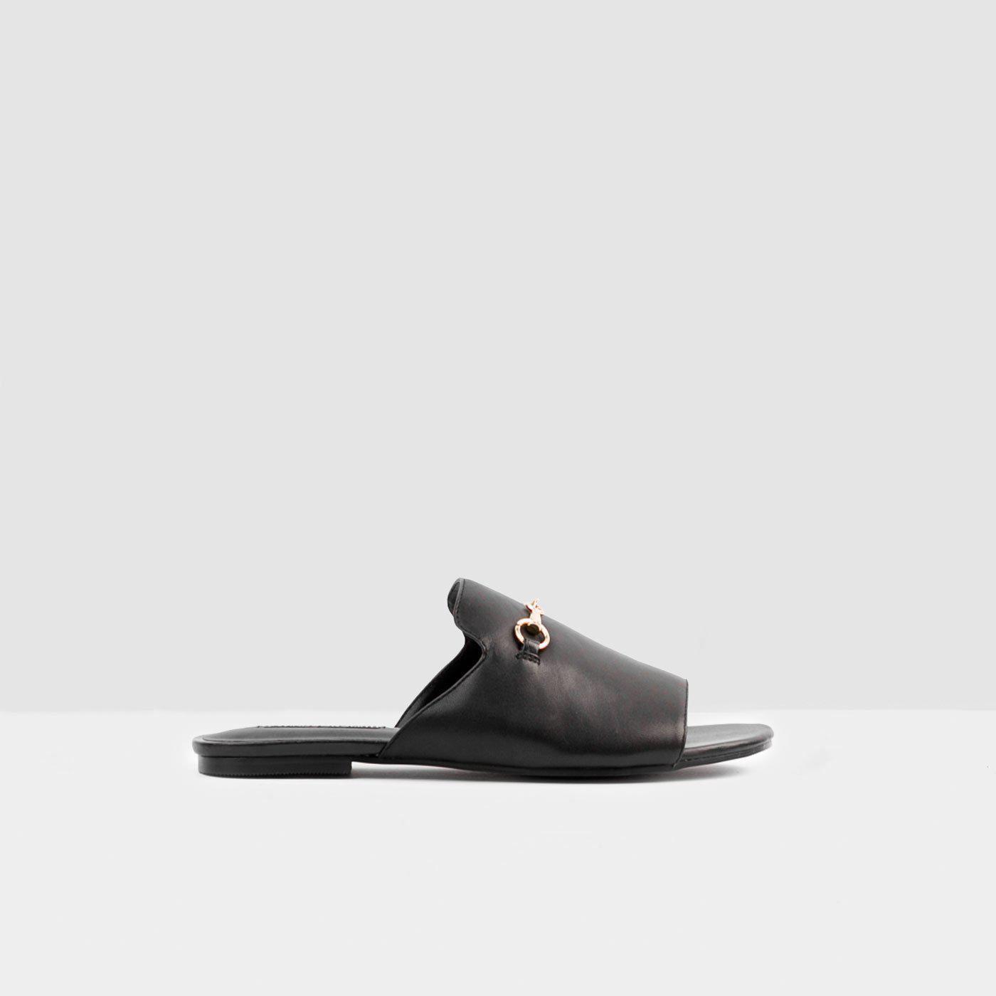 Windsor Smith Wiley slipper in black leather