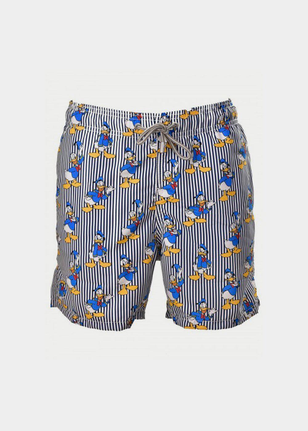 Mc2 Saint Barth Costume da bagno Gustavia Moody Donald Duck bianco blu