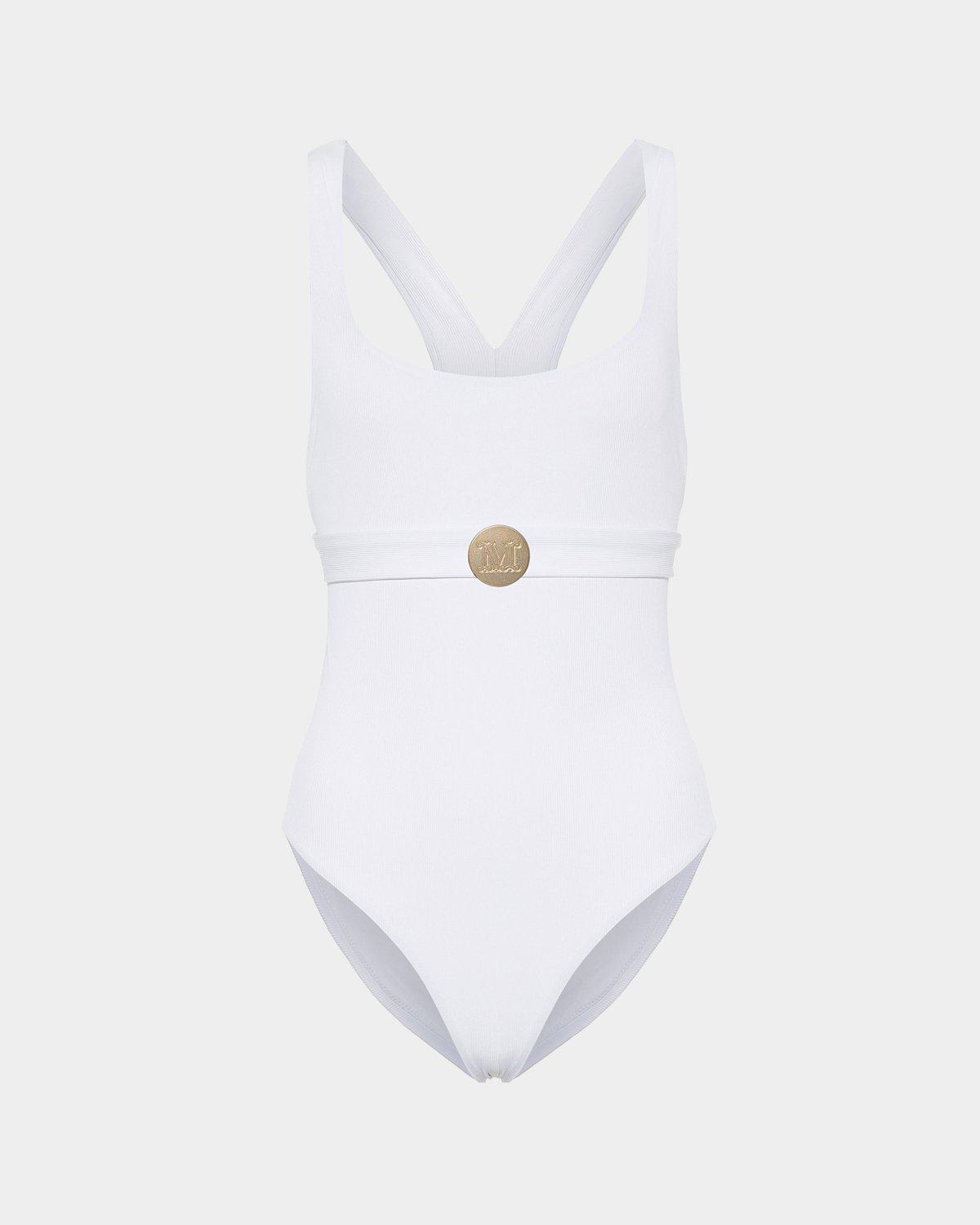Max Mara Leisure Brioso white one-piece swimsuit