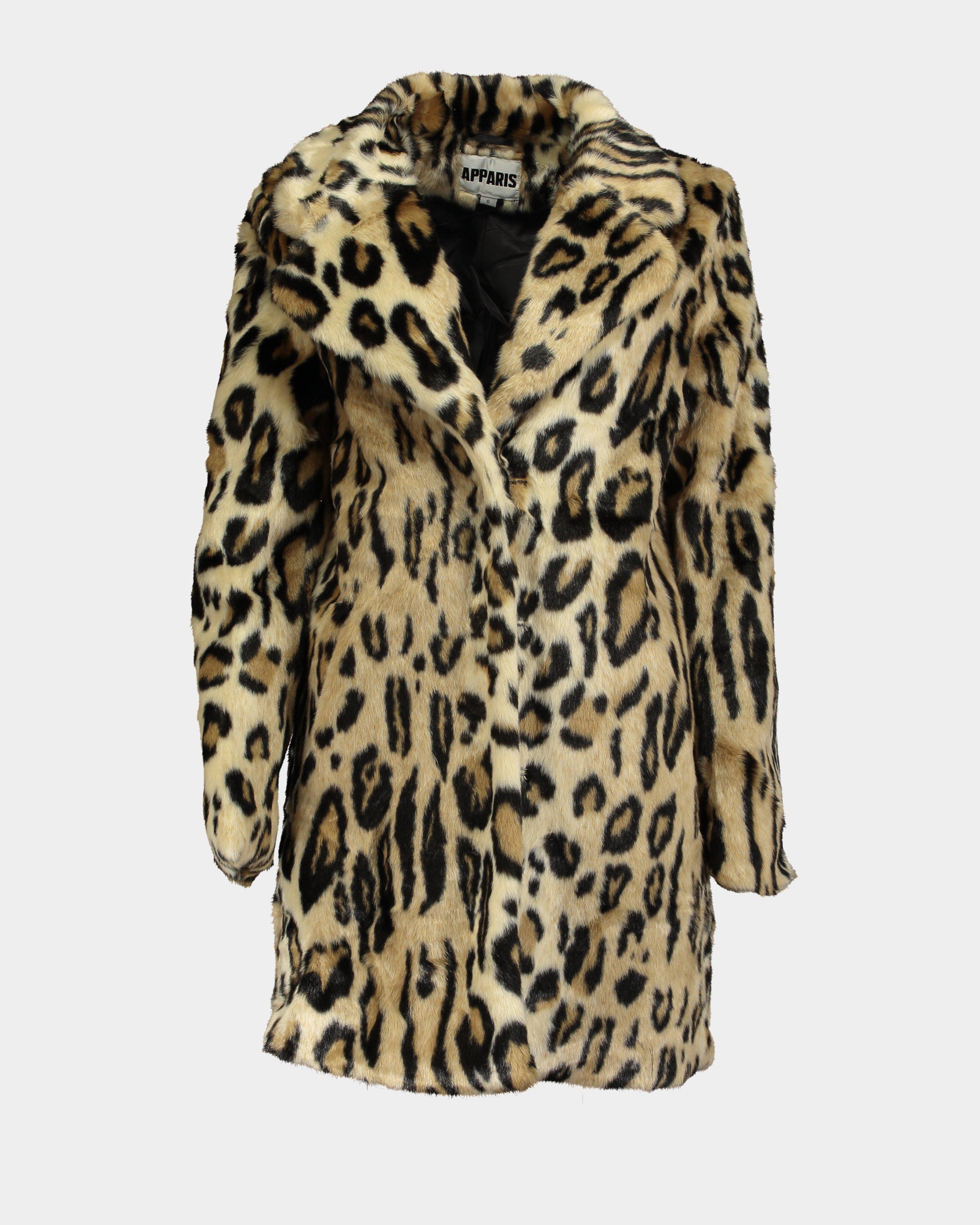 Apparis Leopard print wool faux fur lemlo