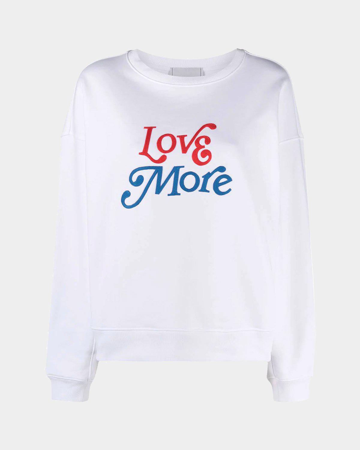 Philosophy di Lorenzo Serafini Felpa Love More bianca – lemlò