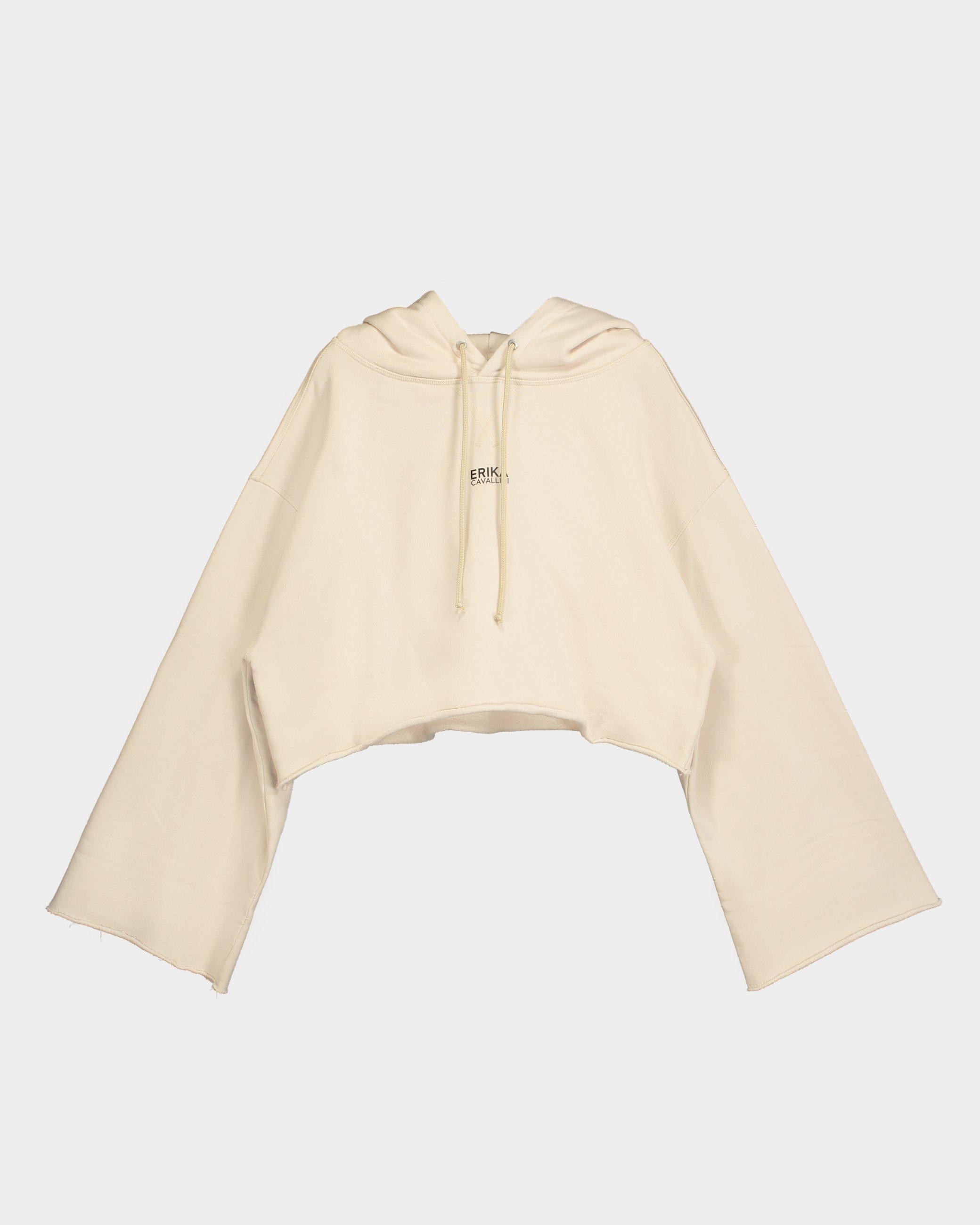 Erika Cavallini Felpa Sabrina crop beige