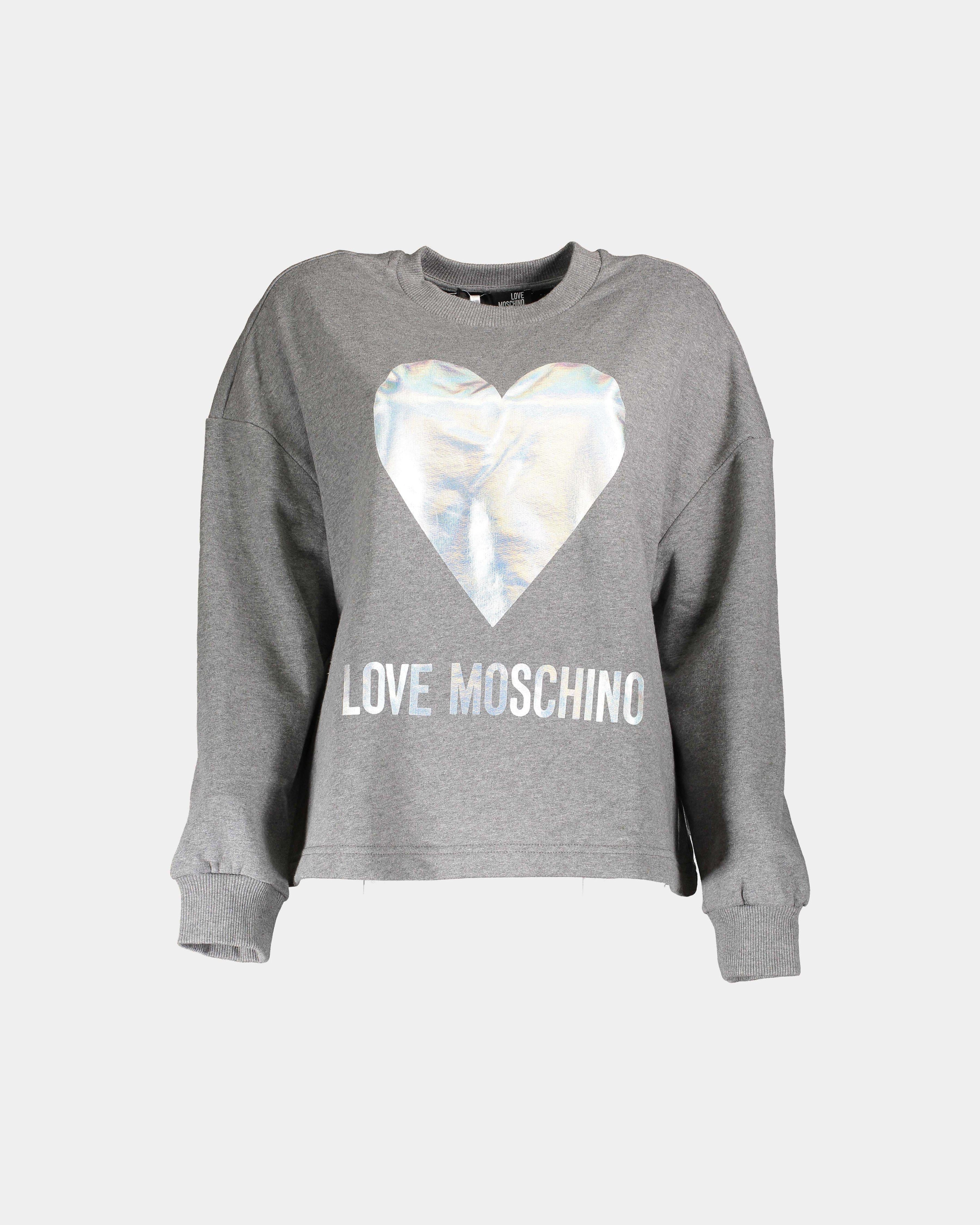 Love moschino grey sweatshirt outlet