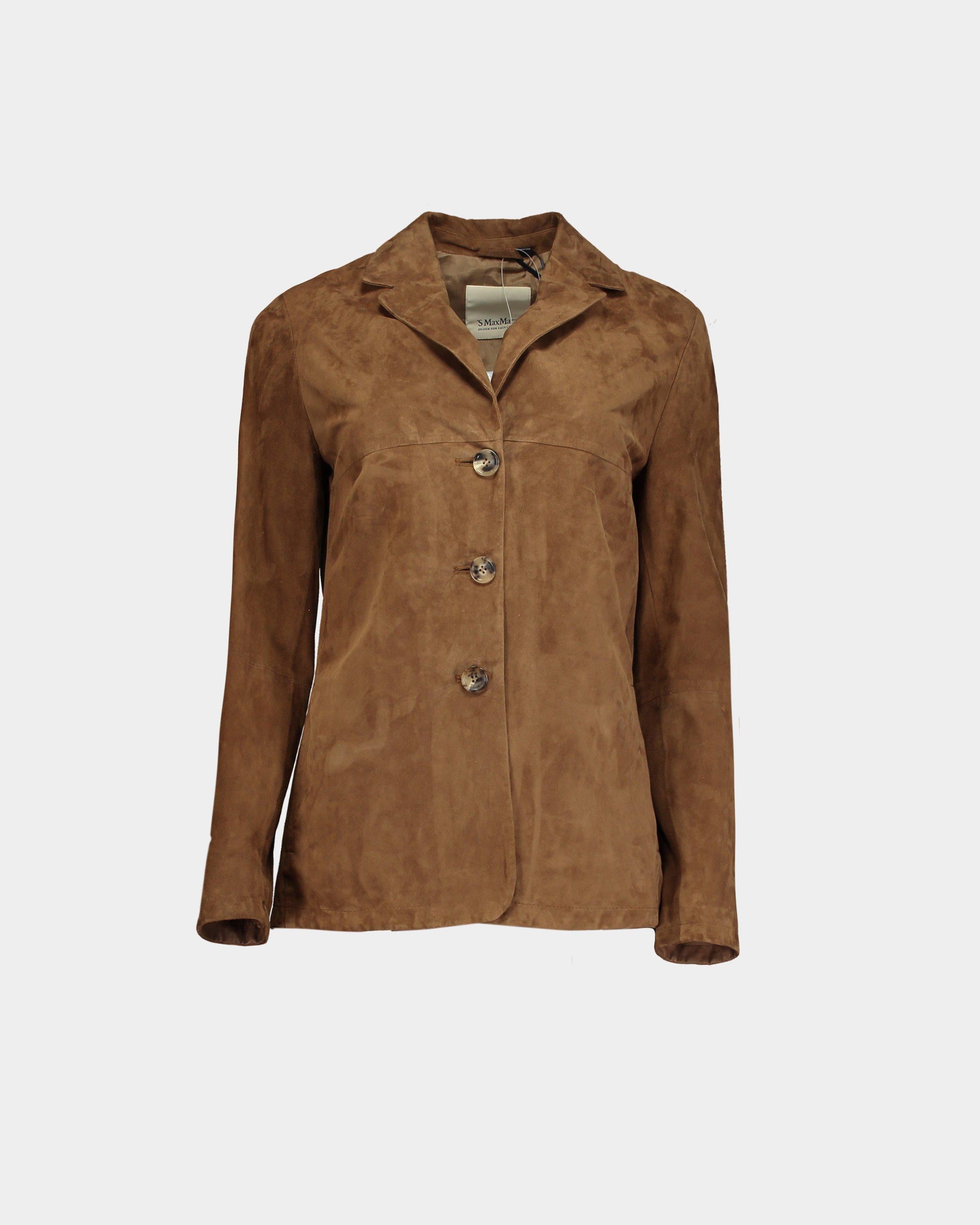 S Max Mara Arezzo suede jacket lemlo