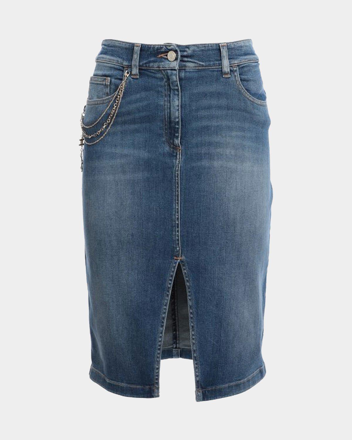 Gonna jeans deals elisabetta franchi