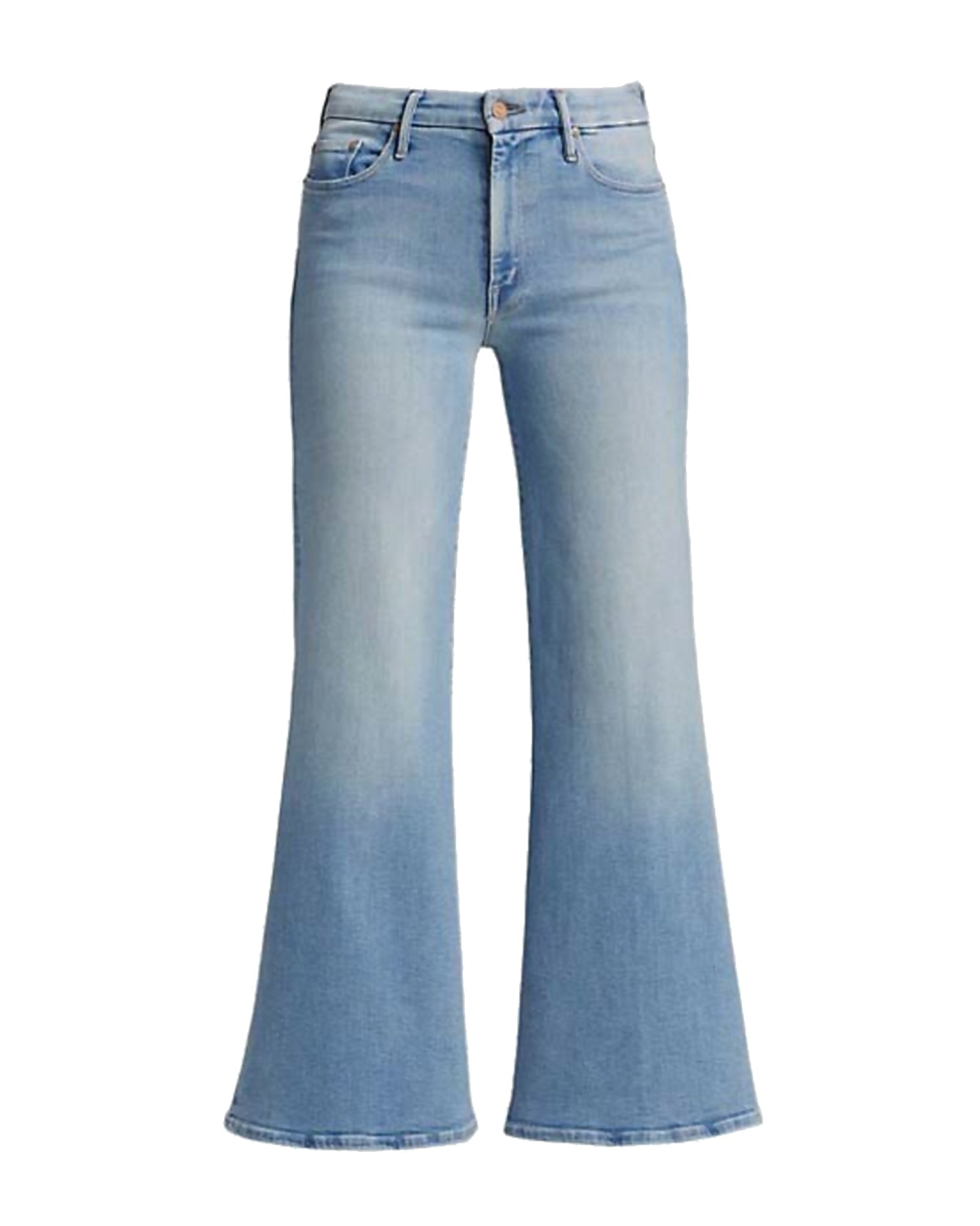 MOTHER + NET SUSTAIN Down Low Weekender Heel low-rise flared jeans