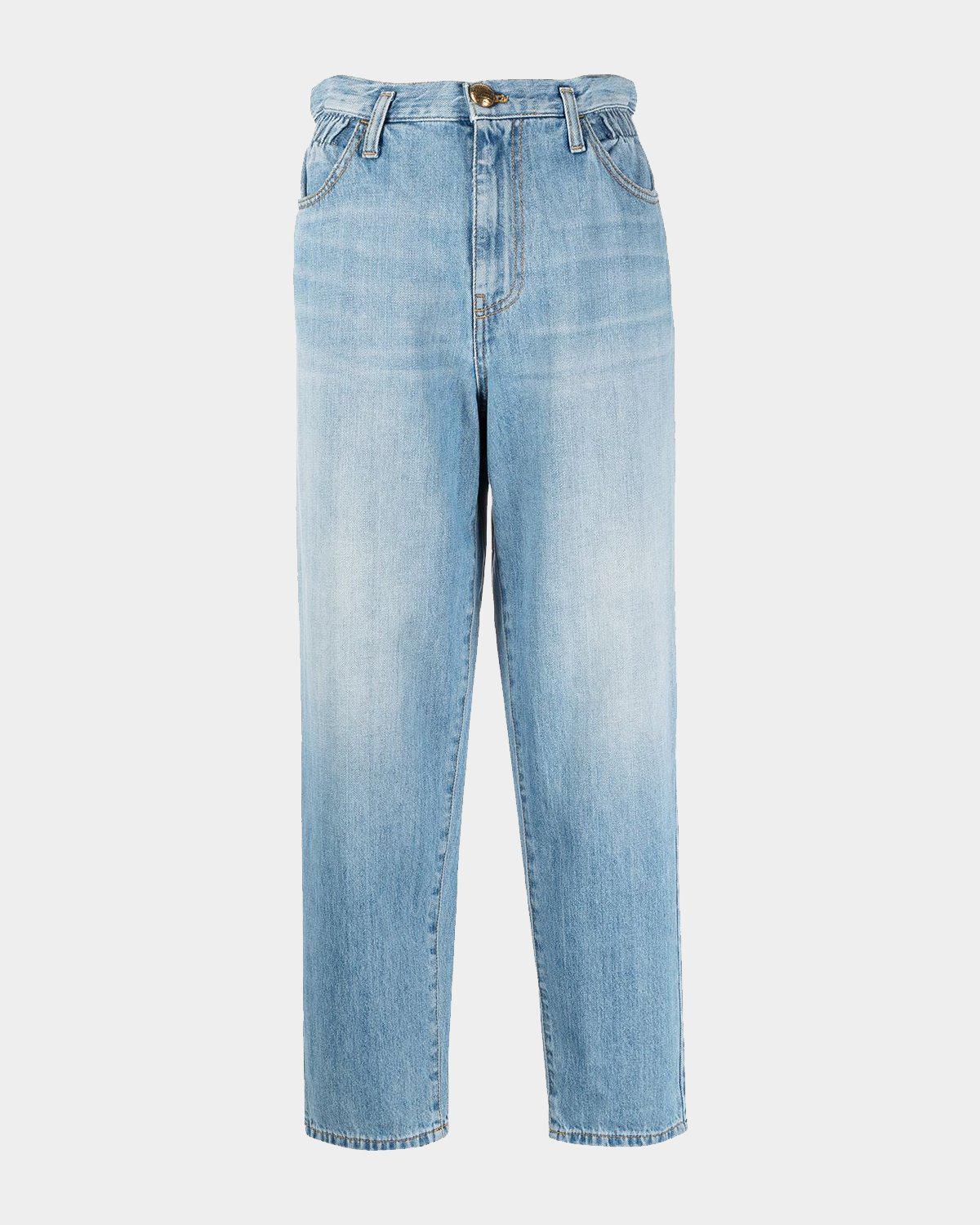 Pinko Maddie Mom Bull Rotture E RAMM Jeans, P44_Rose Clair, 30 Femme, P44_Rose Clair