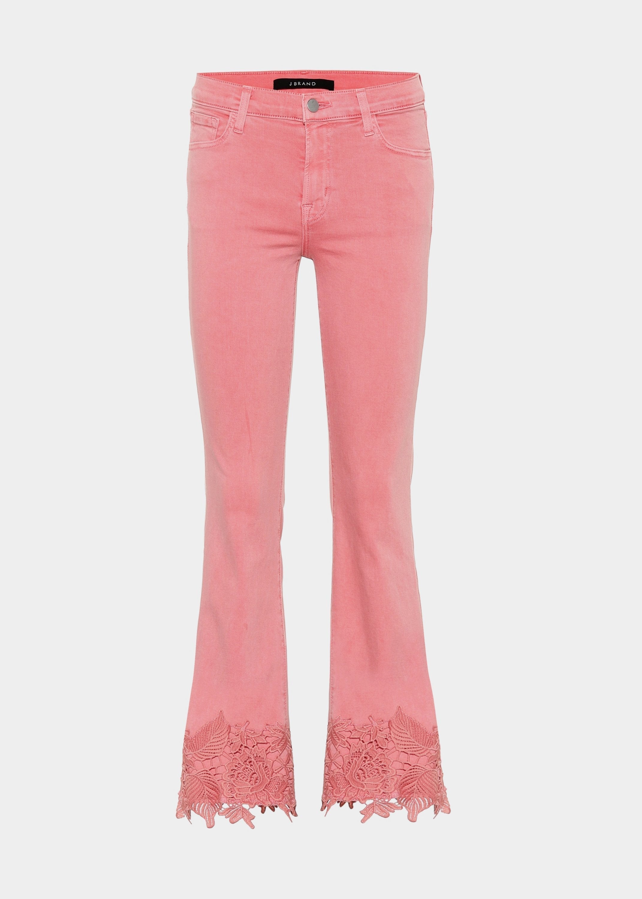 J Brand Selena Crop Faded Glare jeans in pink
