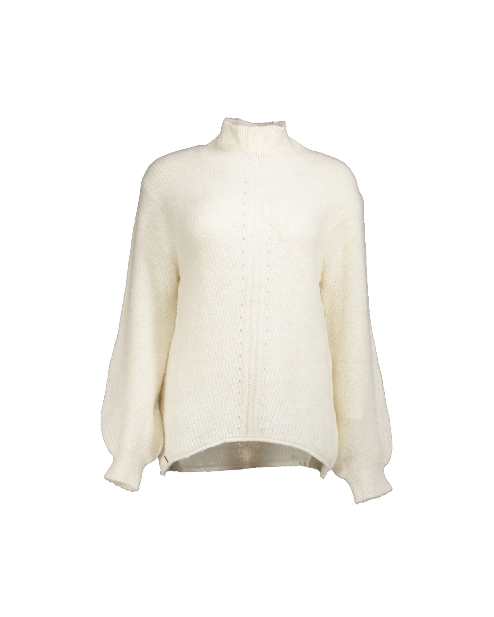 Manila Grace White alpaca turtleneck sweater – lemlò