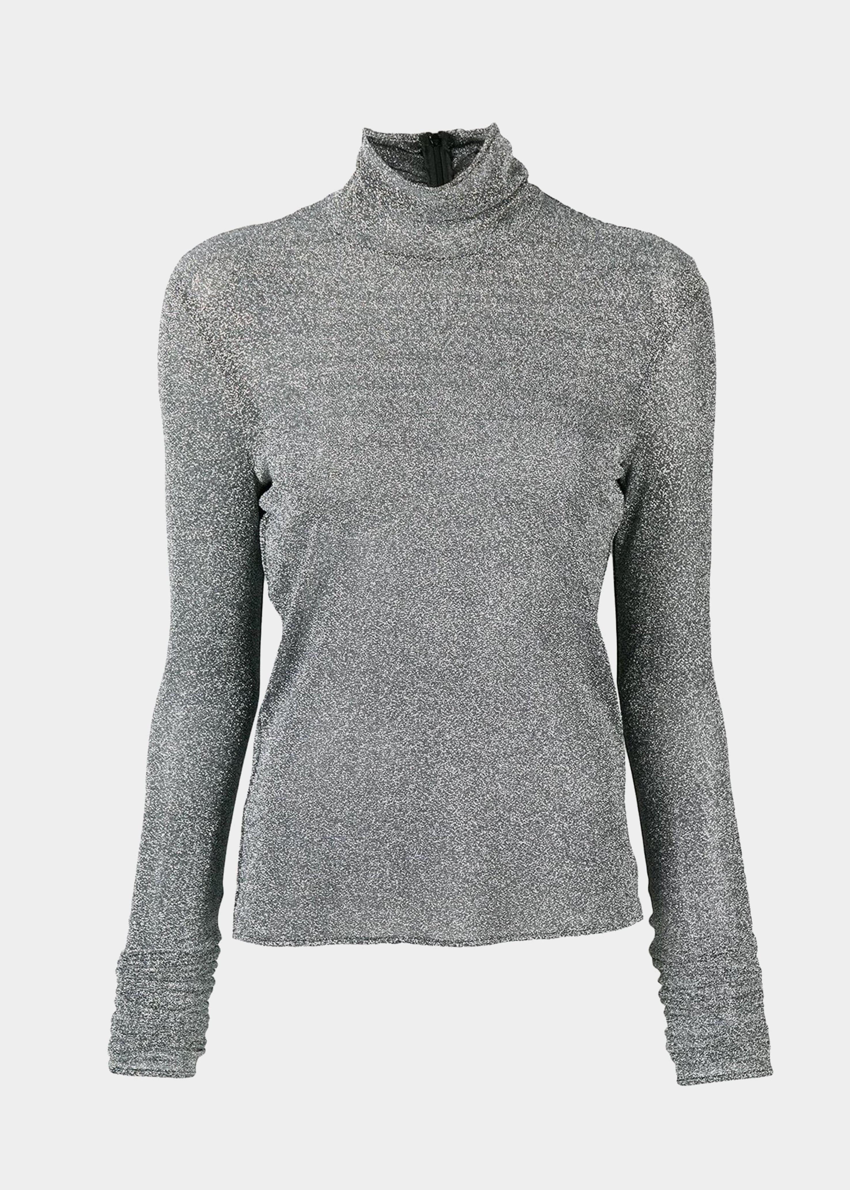 Maglia lurex argento hotsell