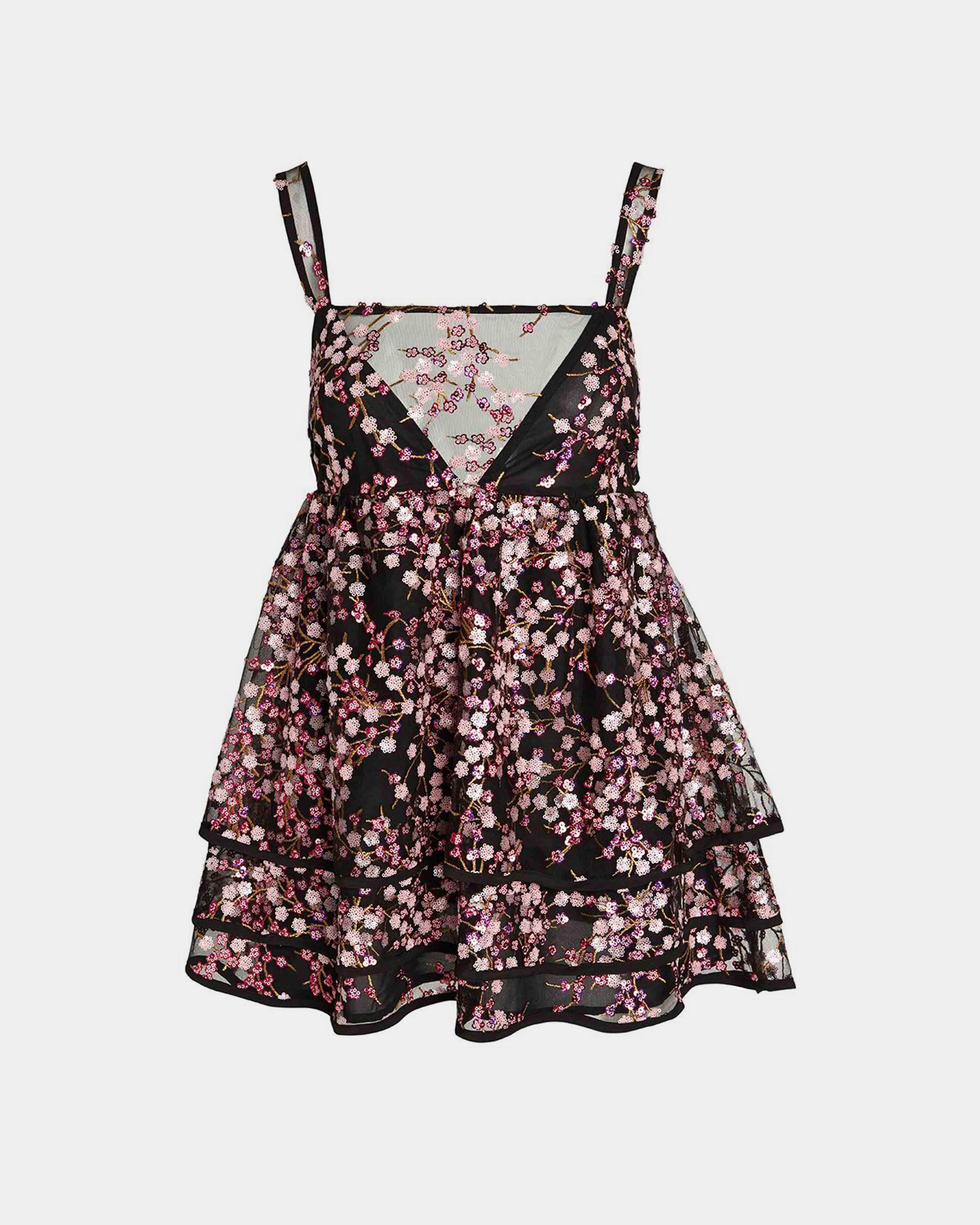 For Love and Lemons Jean Cherry Blossom mini dress