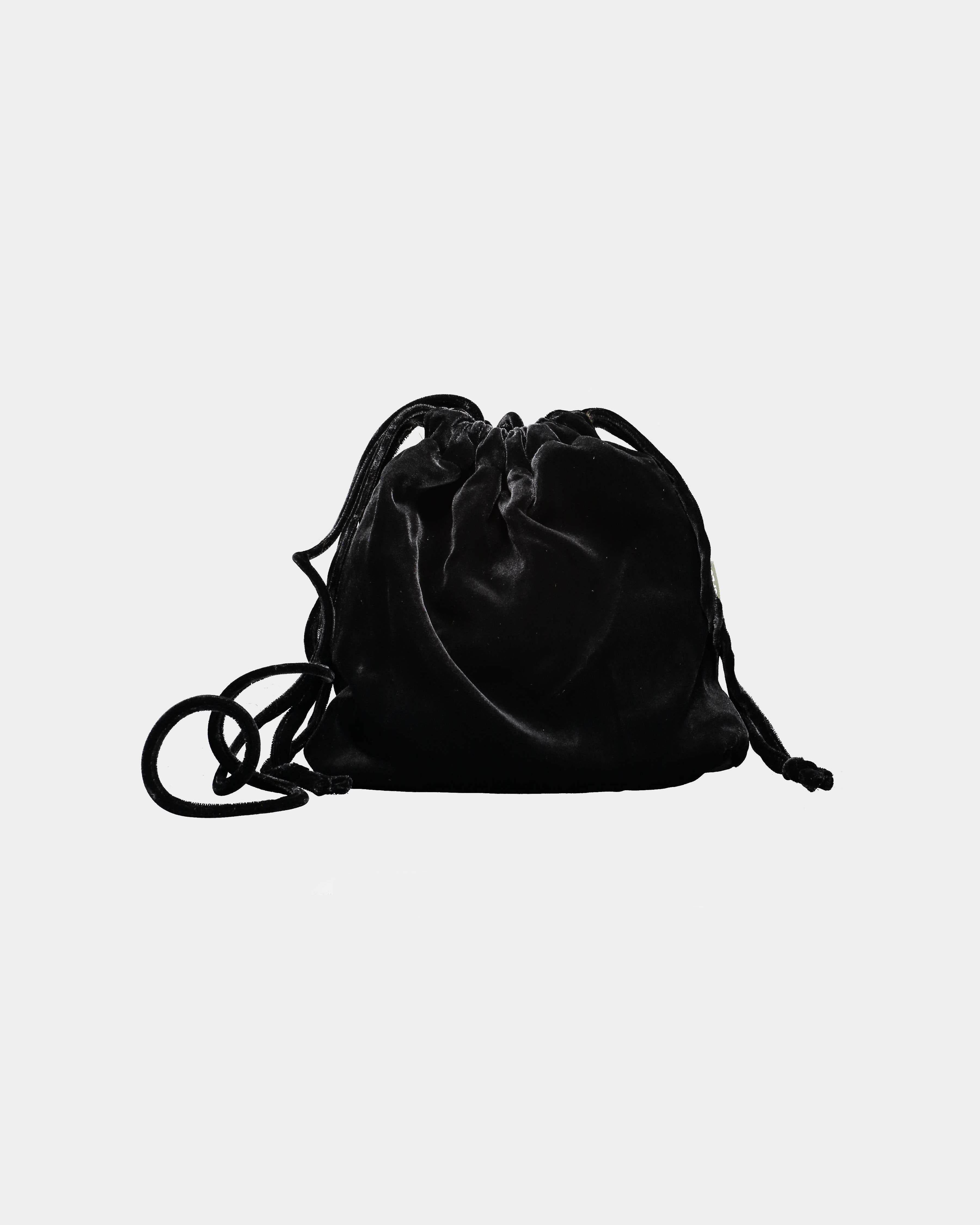 Aspesi  Mini bag sacchetto velluto nero – lemlò