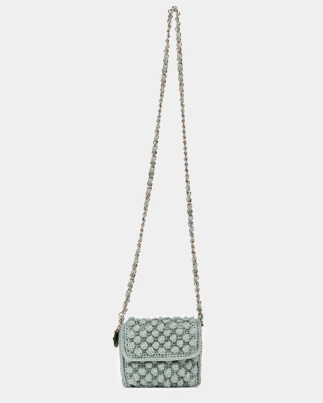 M Missoni Mini borsa a tracolla in lurex turchese lemlo