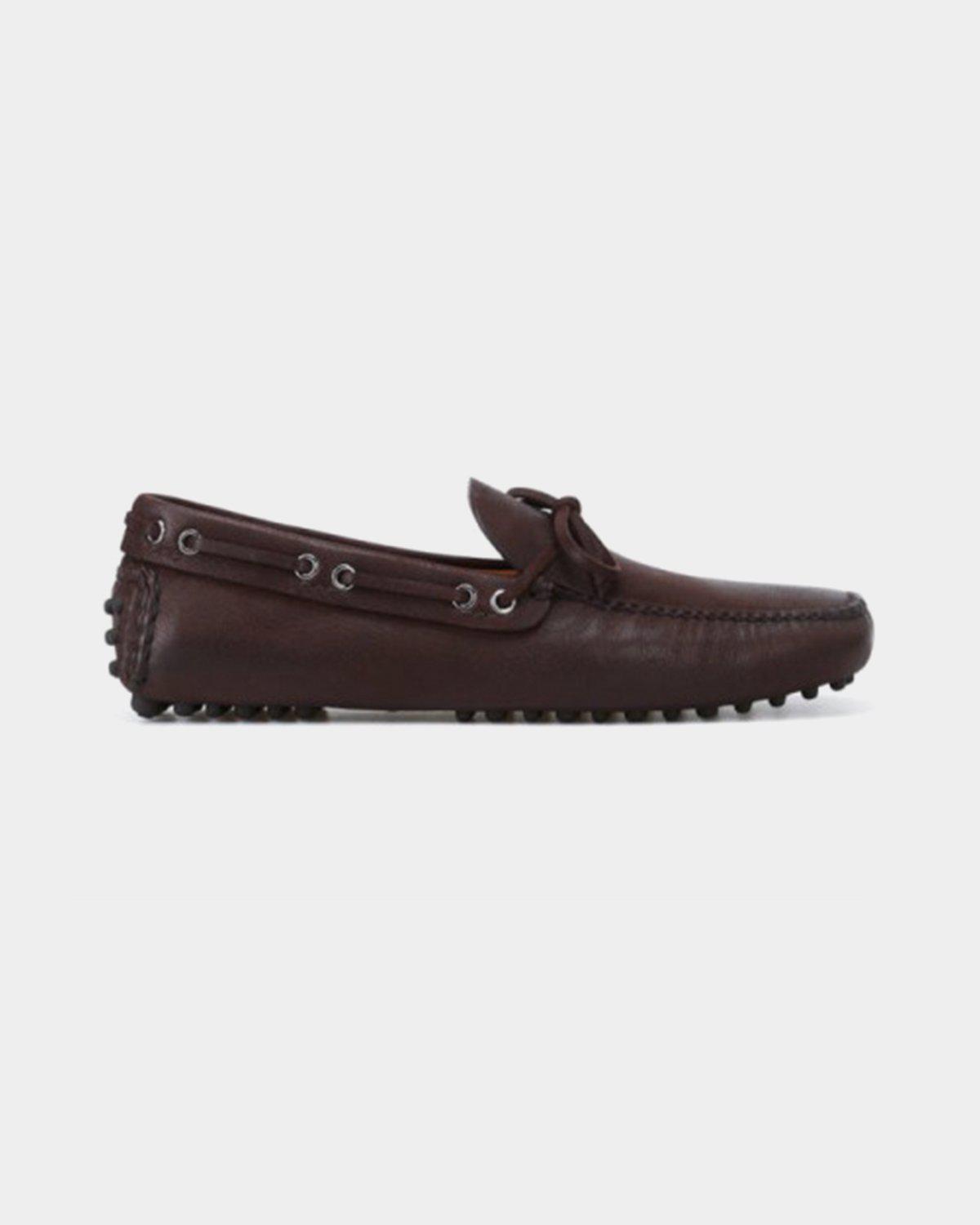 Car Shoe Driver moccasin in ebony leather lemlo