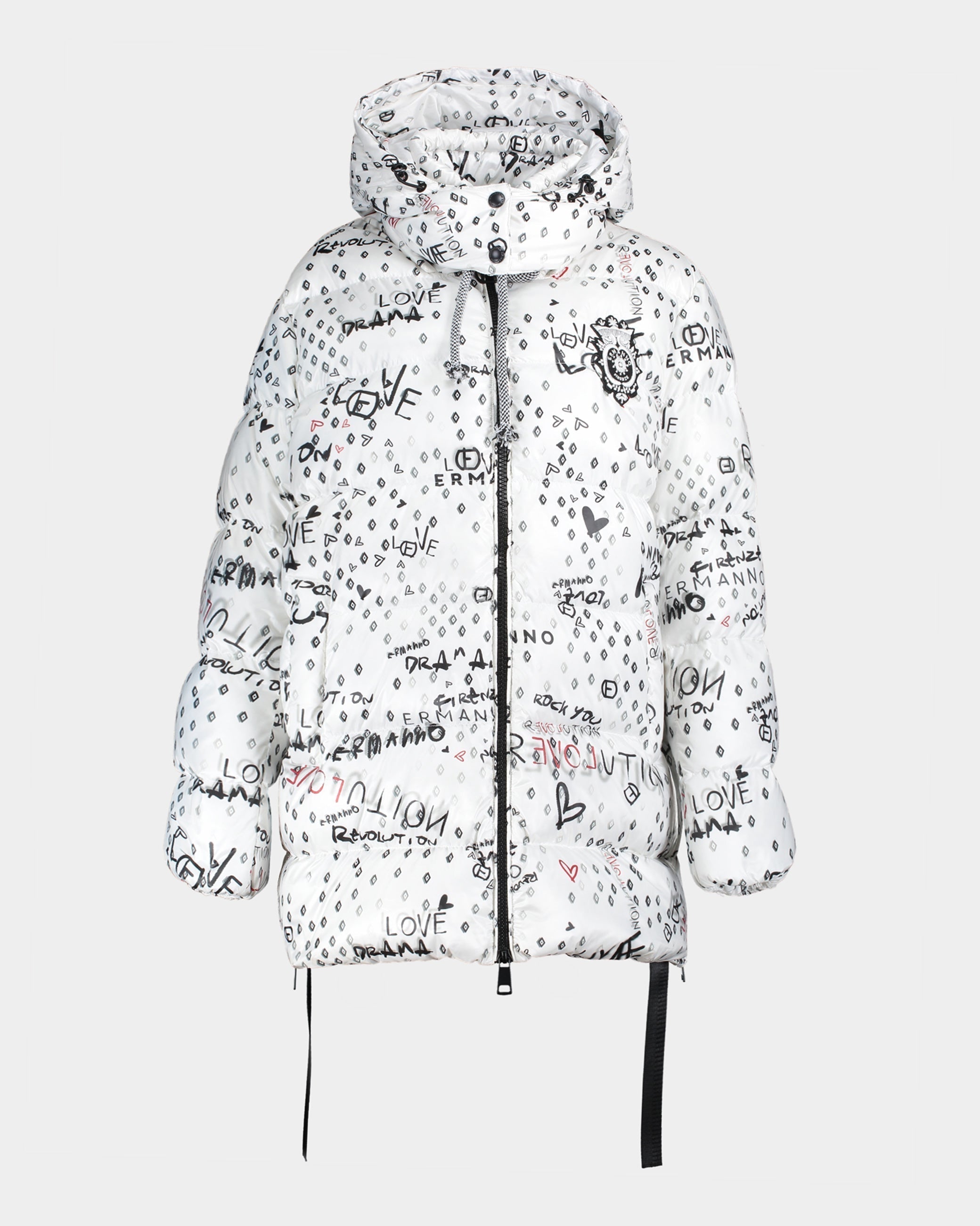 Ermanno Scervino | Over white patterned down jacket – lemlò