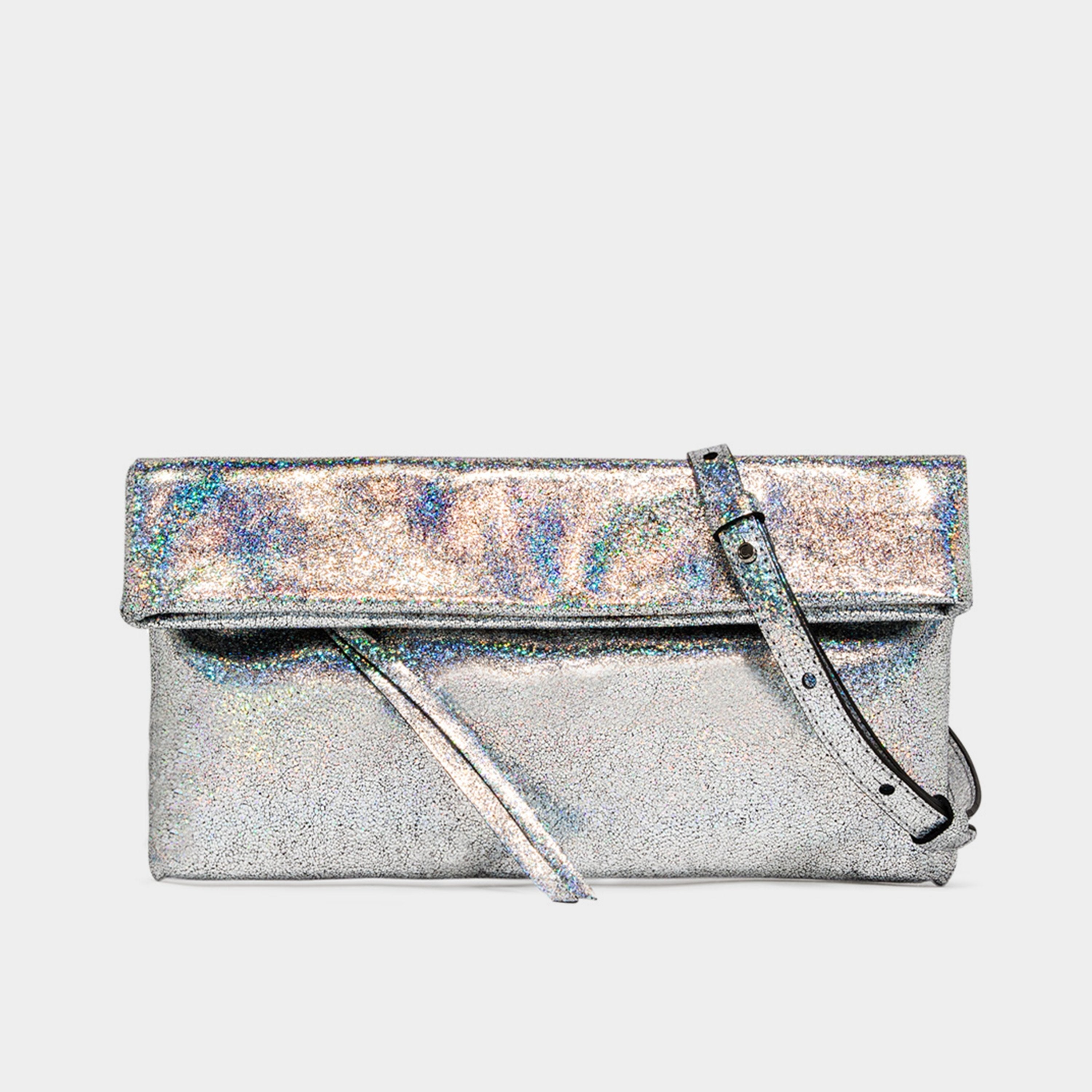 Gianni Chiarini Pochette Cherry argento iridescente small