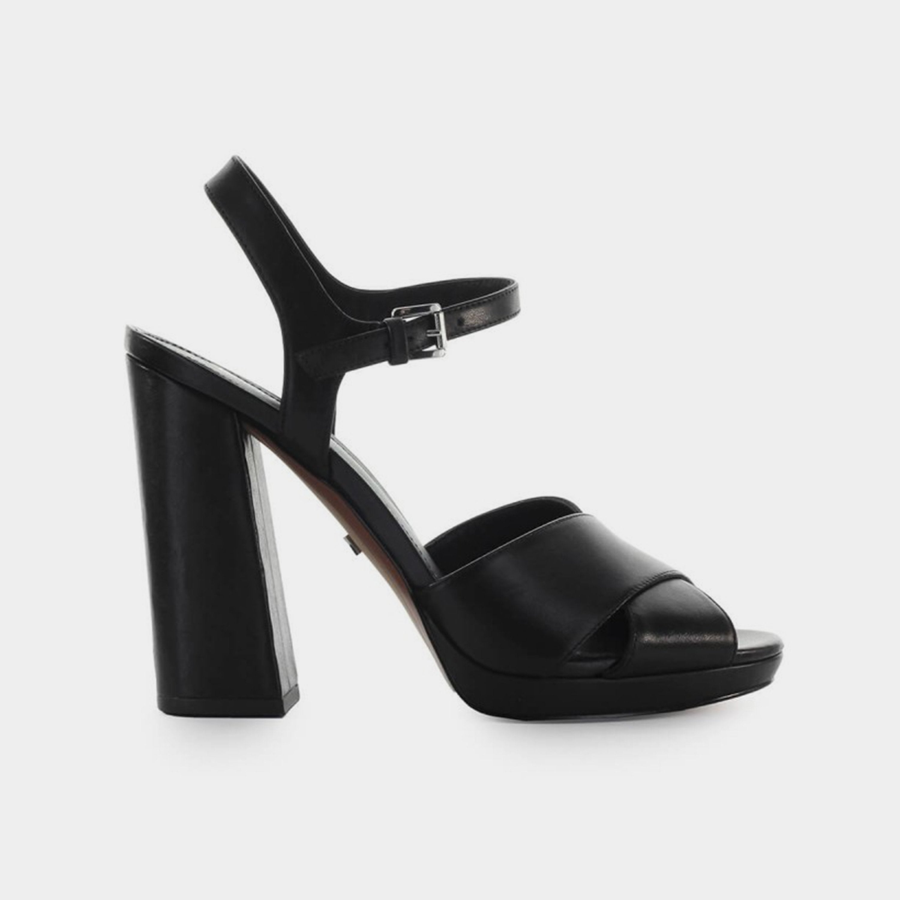 Michael Kors Alexia black leather sandal lemlo