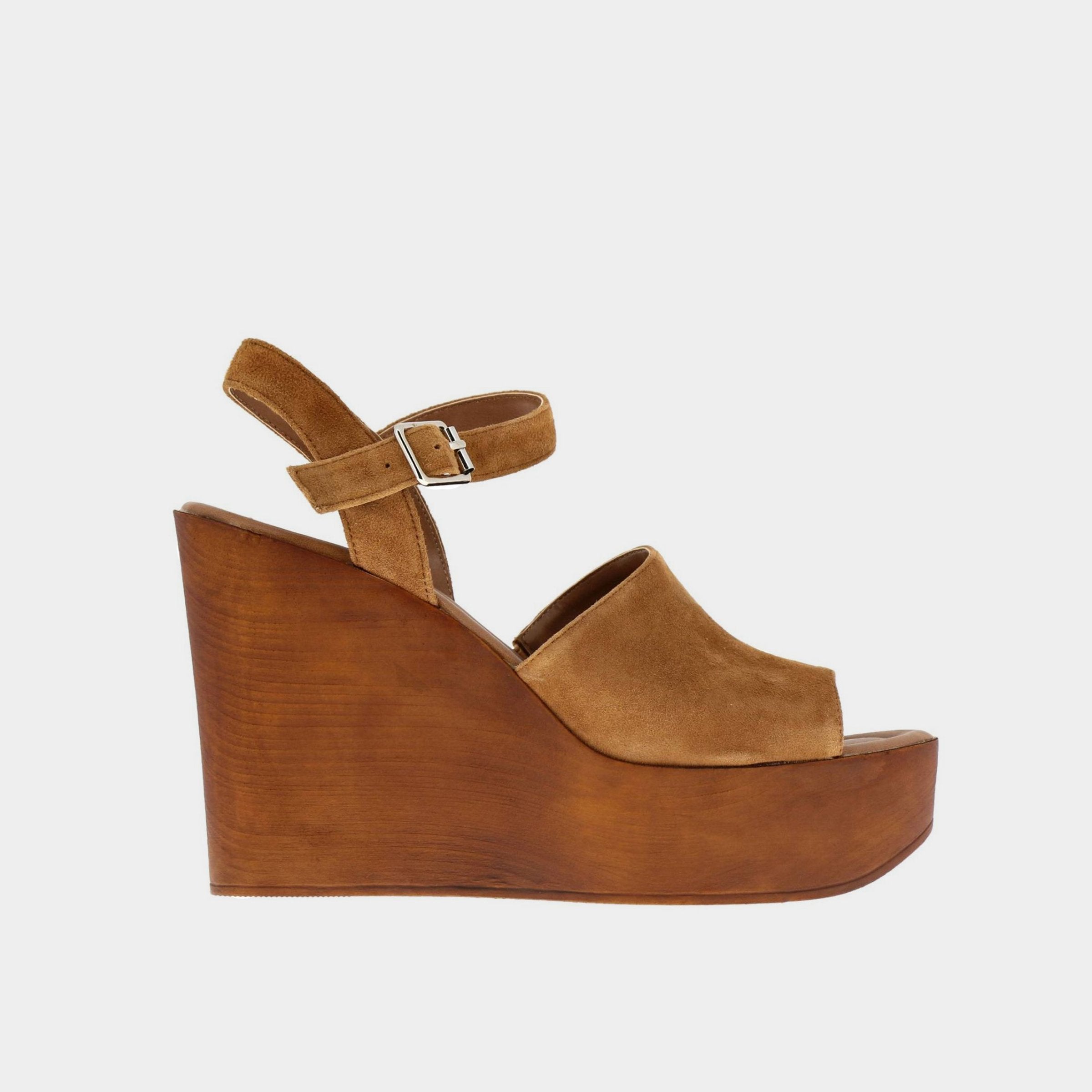 Steve Madden Bellini sandal with cognac suede wedge