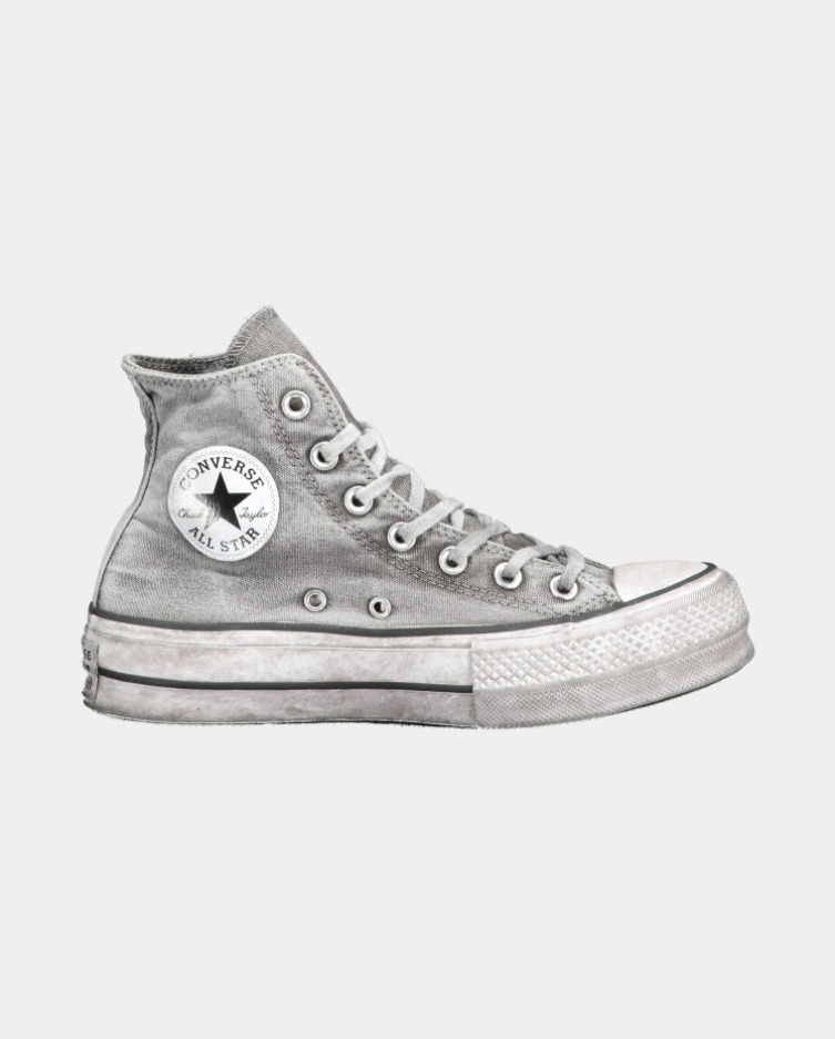 Converse Chuck Taylor Smoke Lift gray platform sneaker lemlo