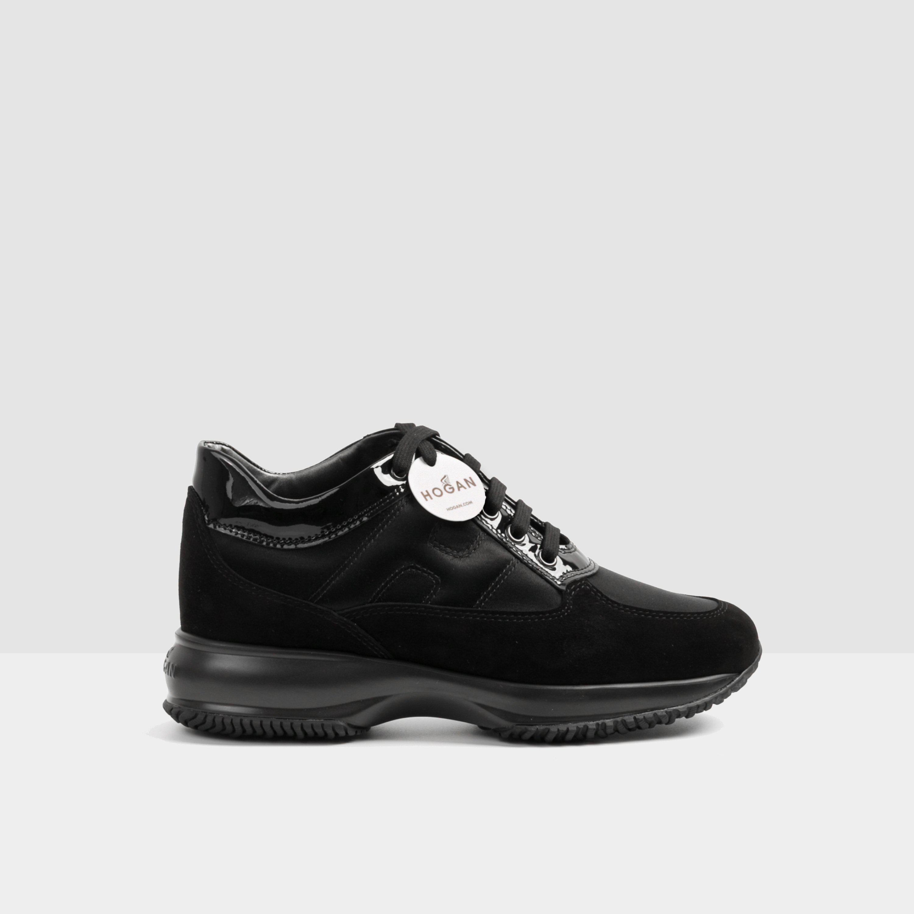 Hogan Sneaker Interactive suede raso nero – lemlò