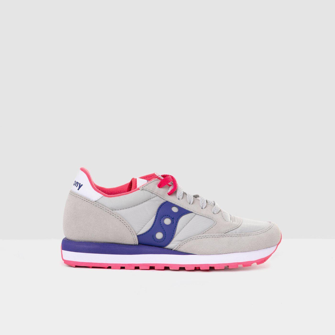 Saucony Jazz O sneaker in purple gray suede