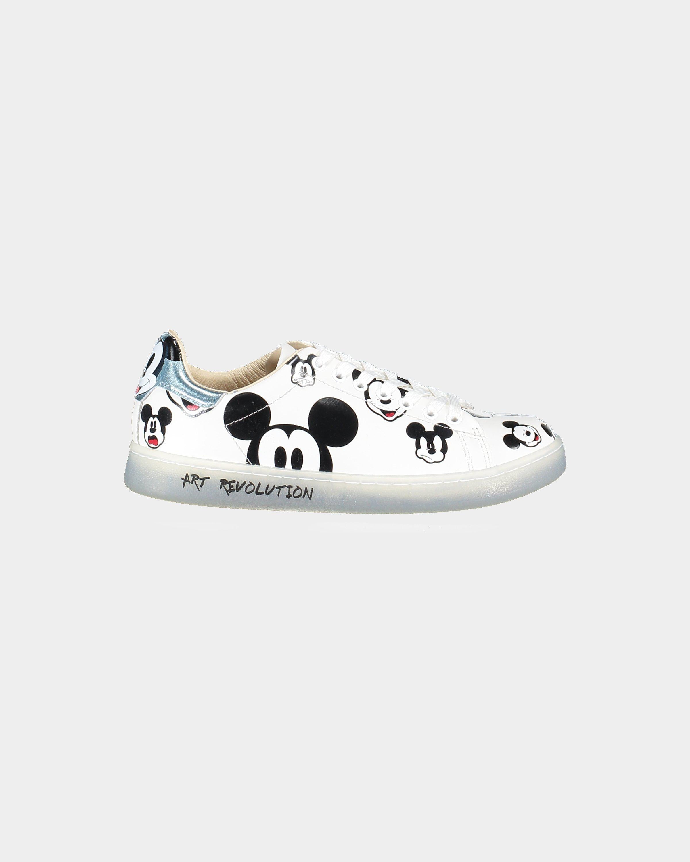 MOA Master of Arts Mickey Mouse sneaker with transparent bottom
