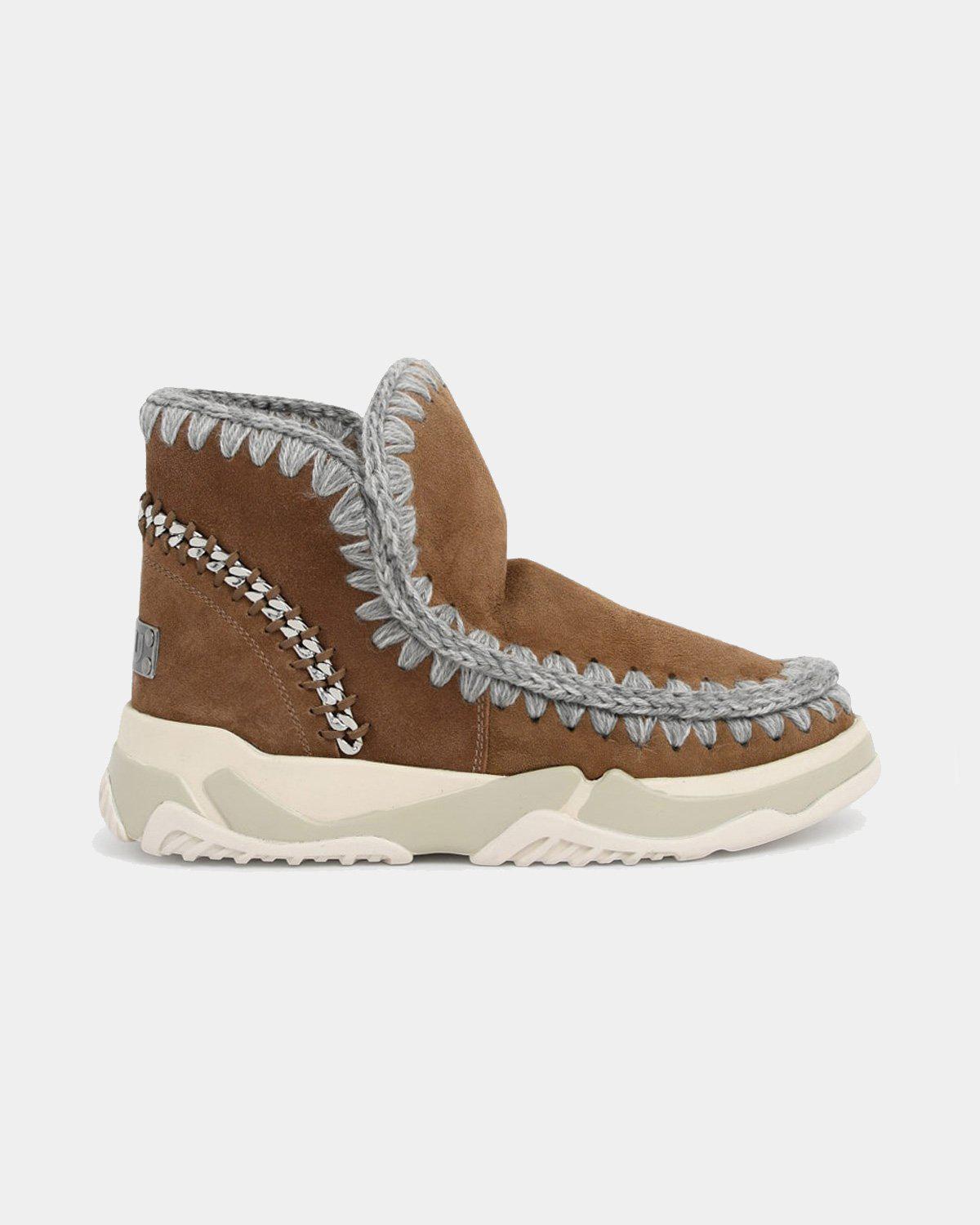 Mou Eskimo Trainer Back Chain brown boot – lemlò