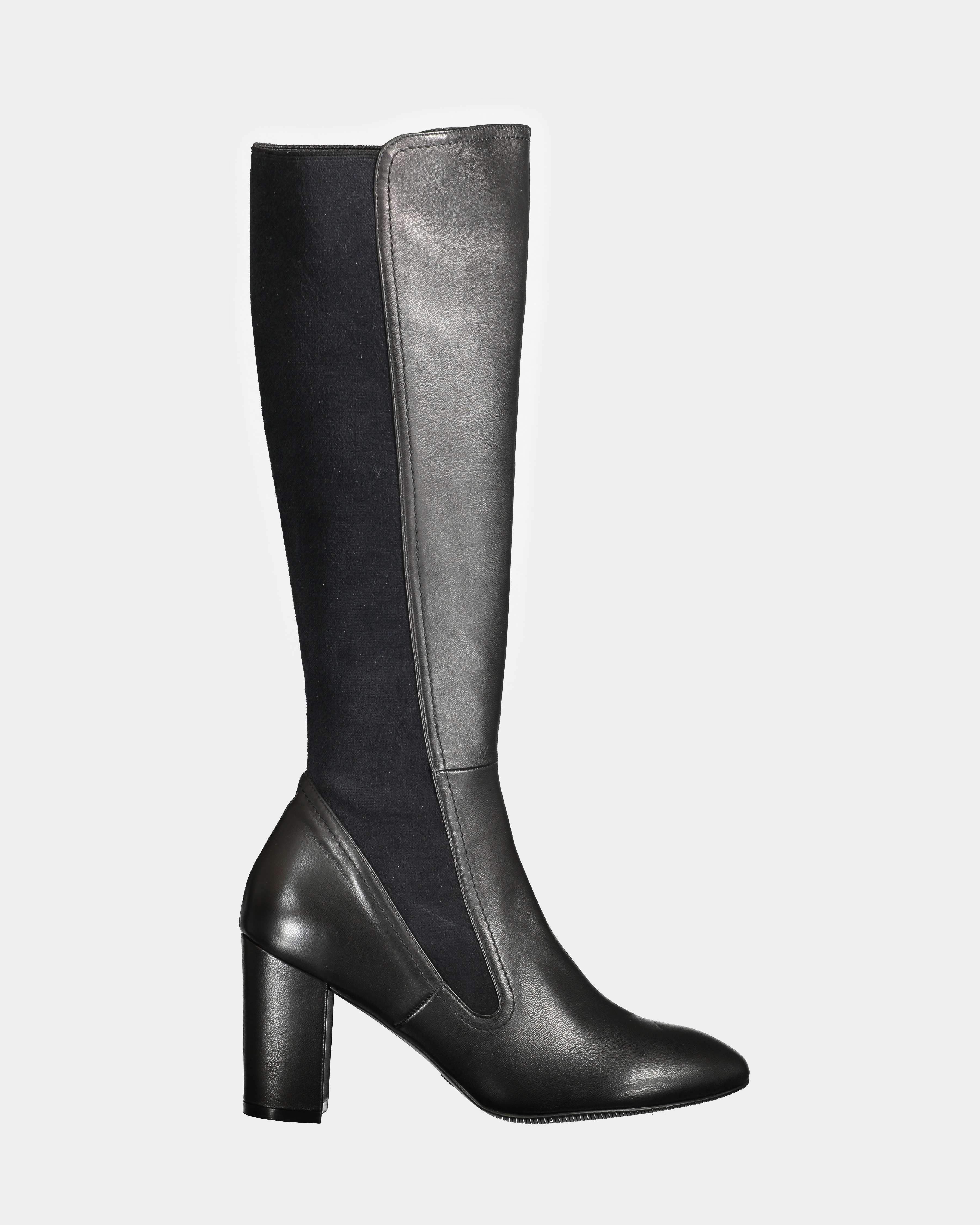 Stuart Weitzman Livia 80 boot in black nappa leather