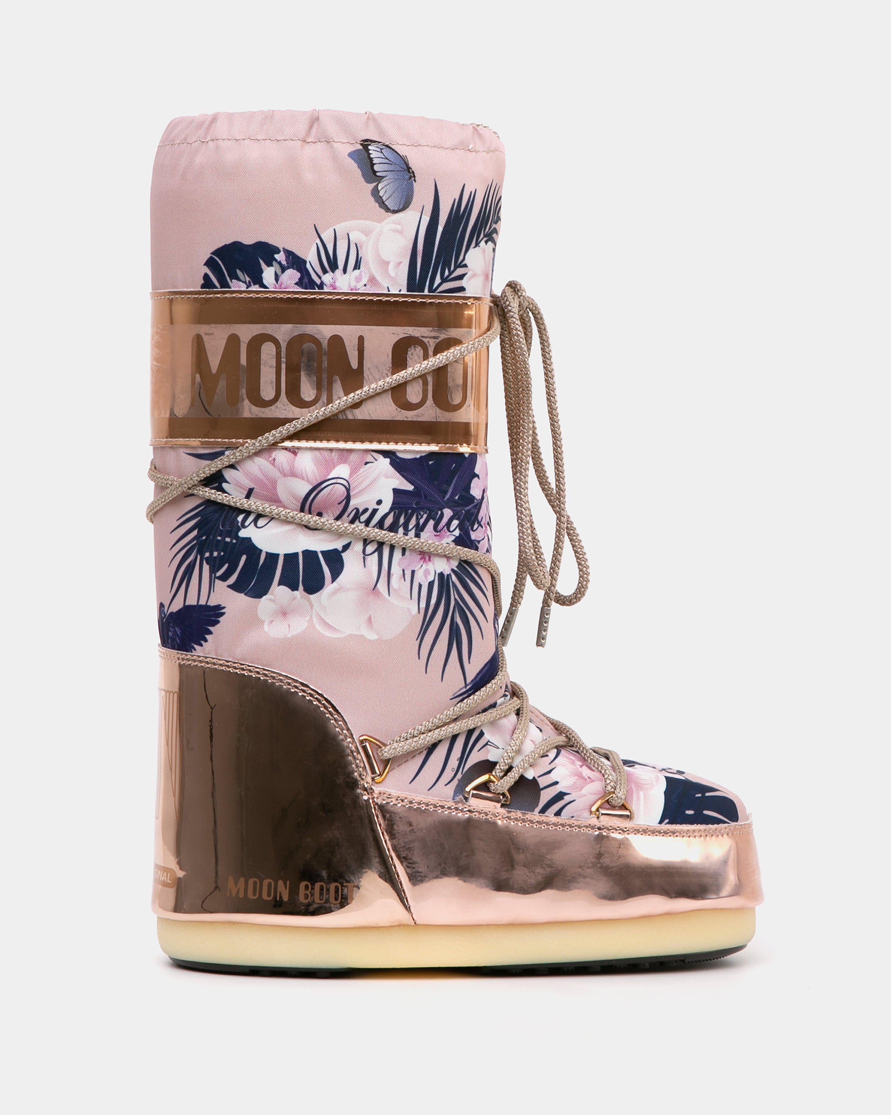 Moon Boot Pink Eskimo Tropical Mirror high boot
