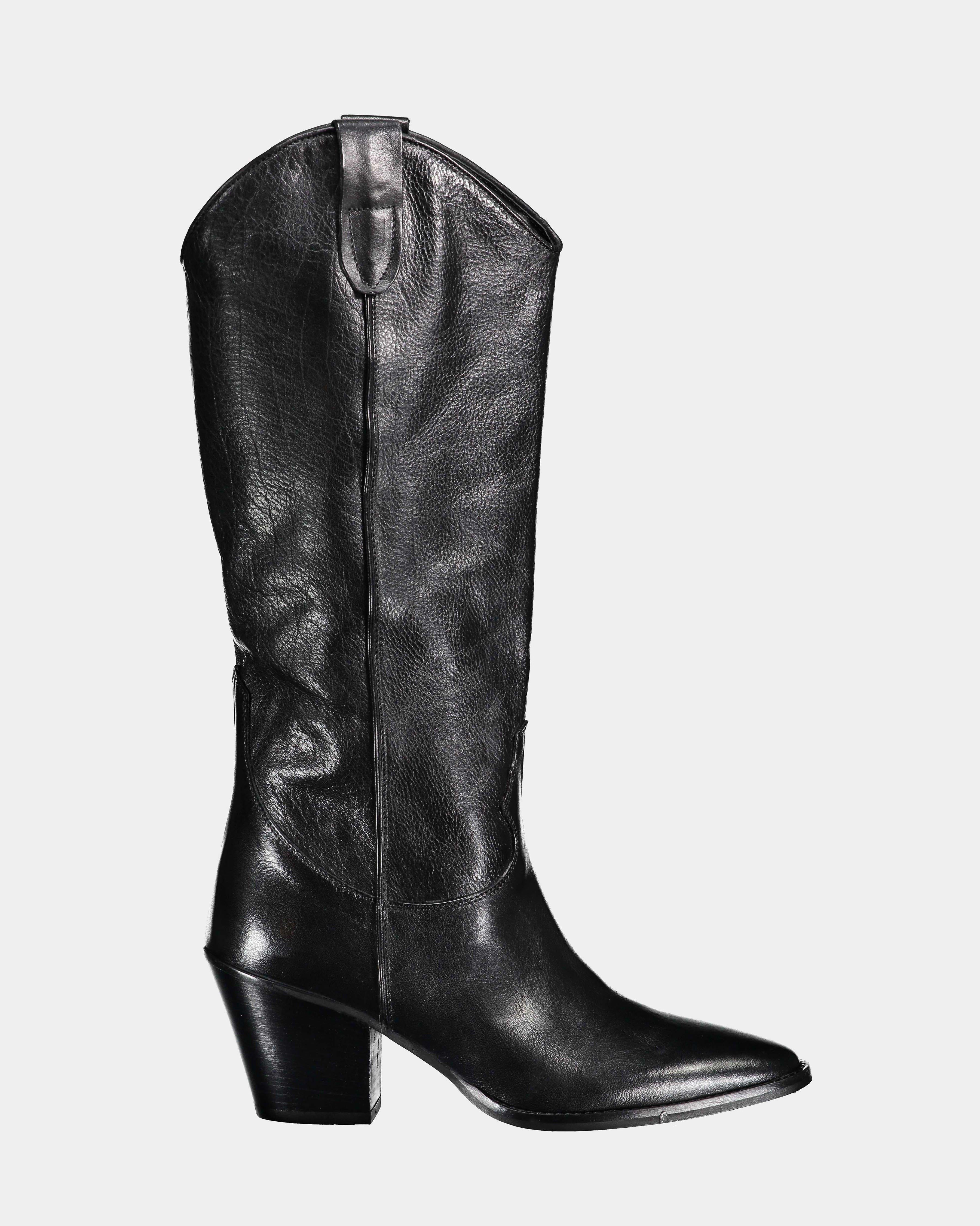 Niche Camperos boot in black leather – lemlò - Main Image