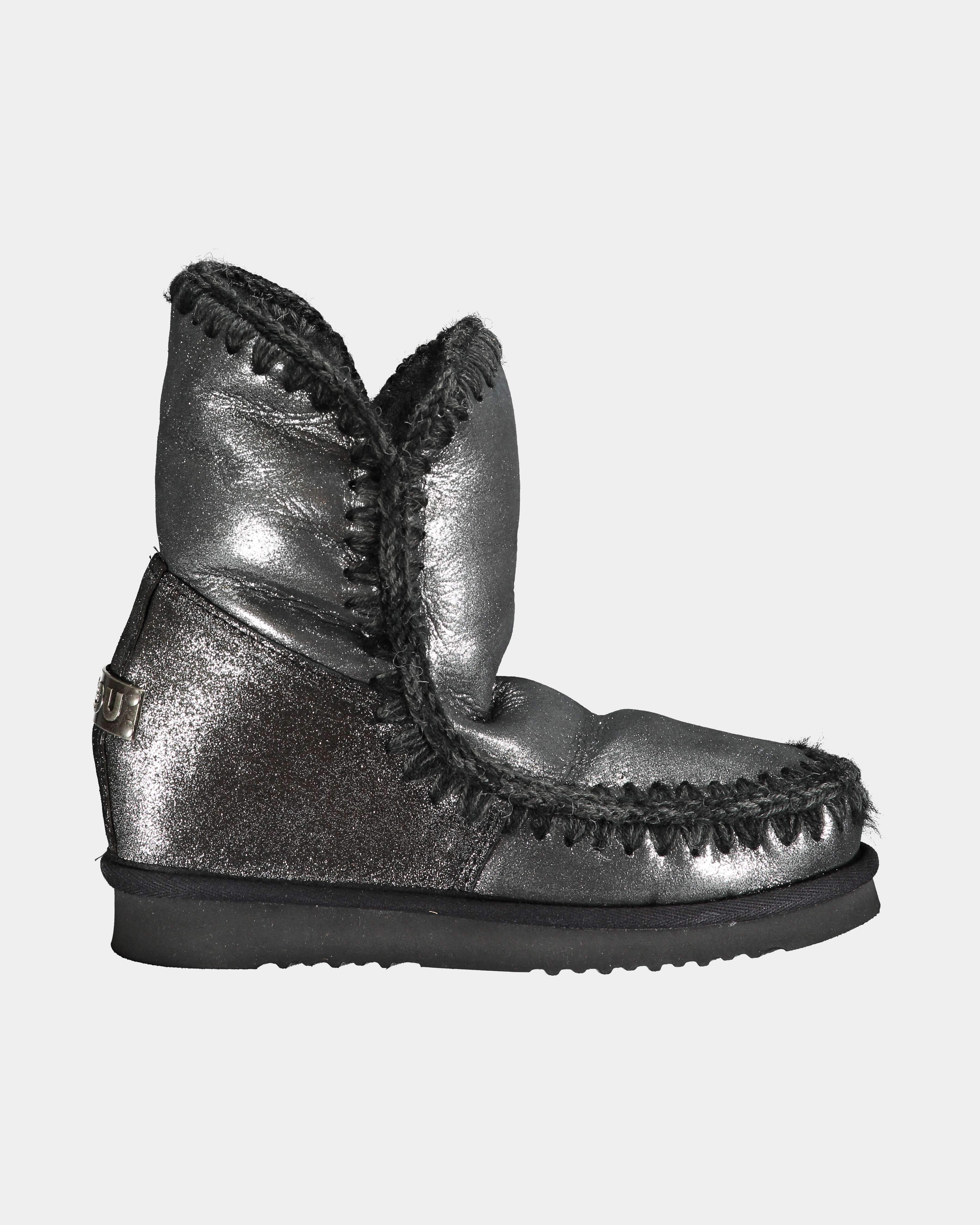 Leather Mou Nere Brillantinate Mou Eskimo Jogger Glitter Logo Mou