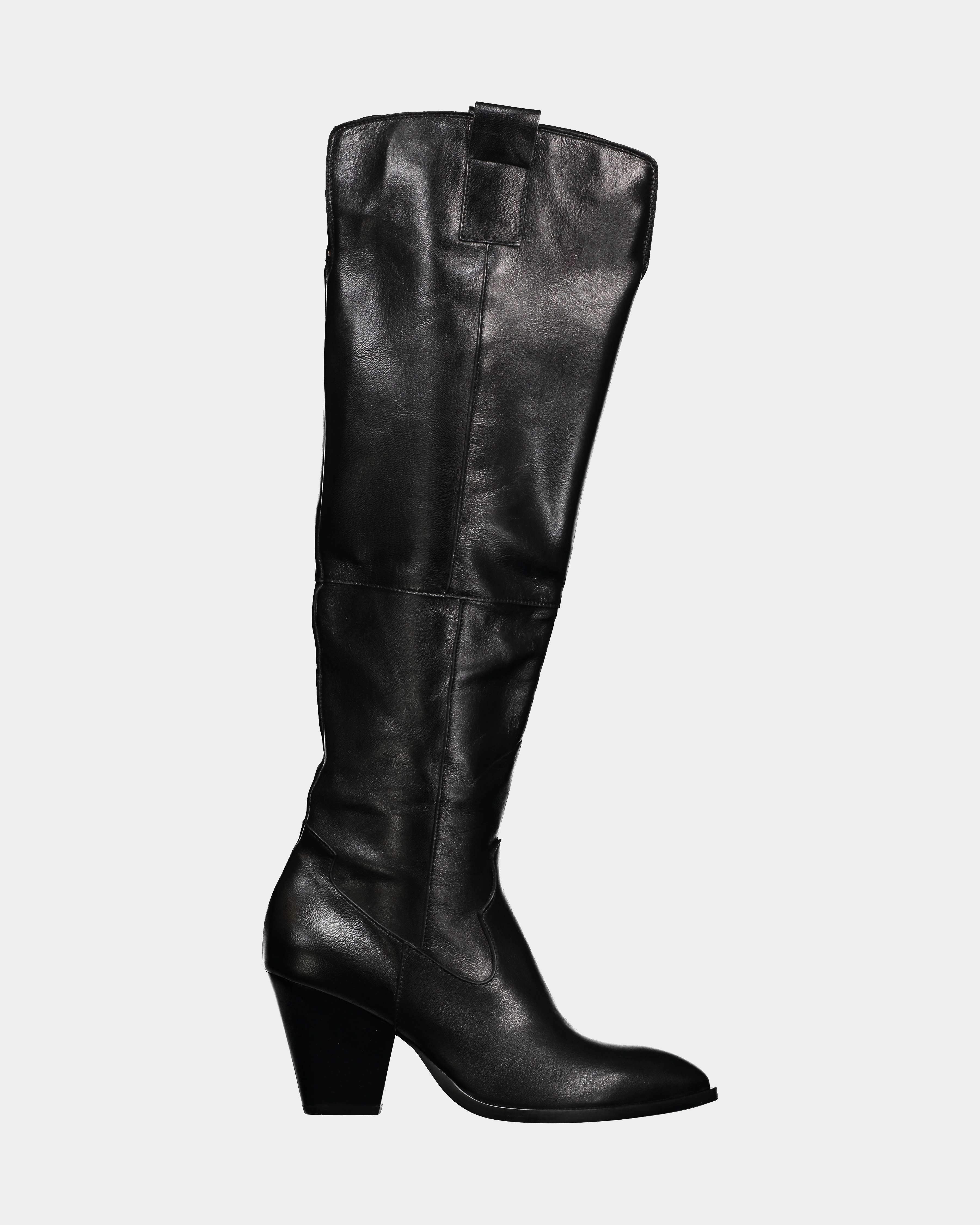 Chiarini Bologna Black nappa texan boot