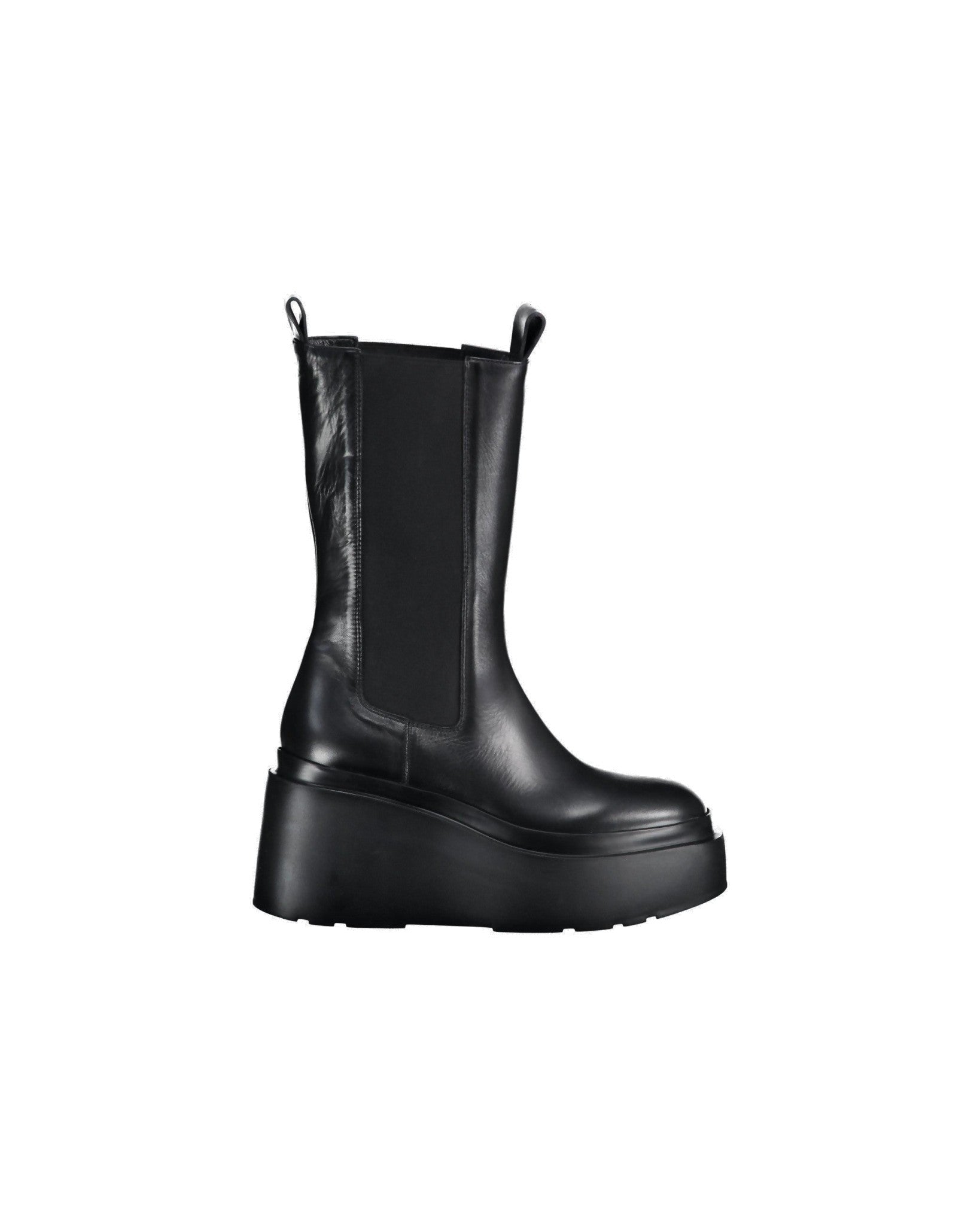 パーティーシューズ ELENA IACHI E3209I Wedges Zeppa Nodi Pelle Nera Elena Iachi | Chelsea boot with black wedge – lemlò