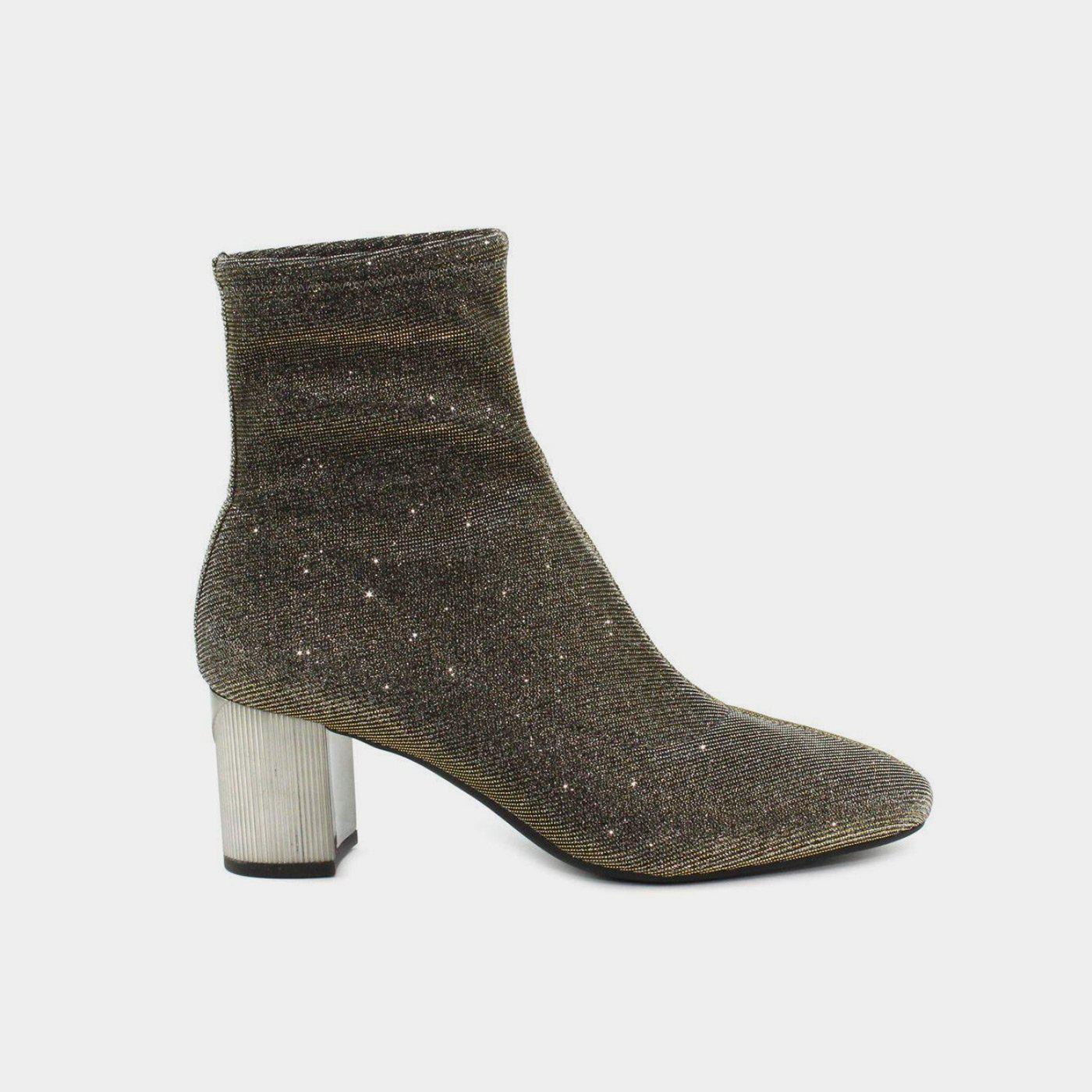 Michael Kors Paloma Flex gold glitter ankle boot leml